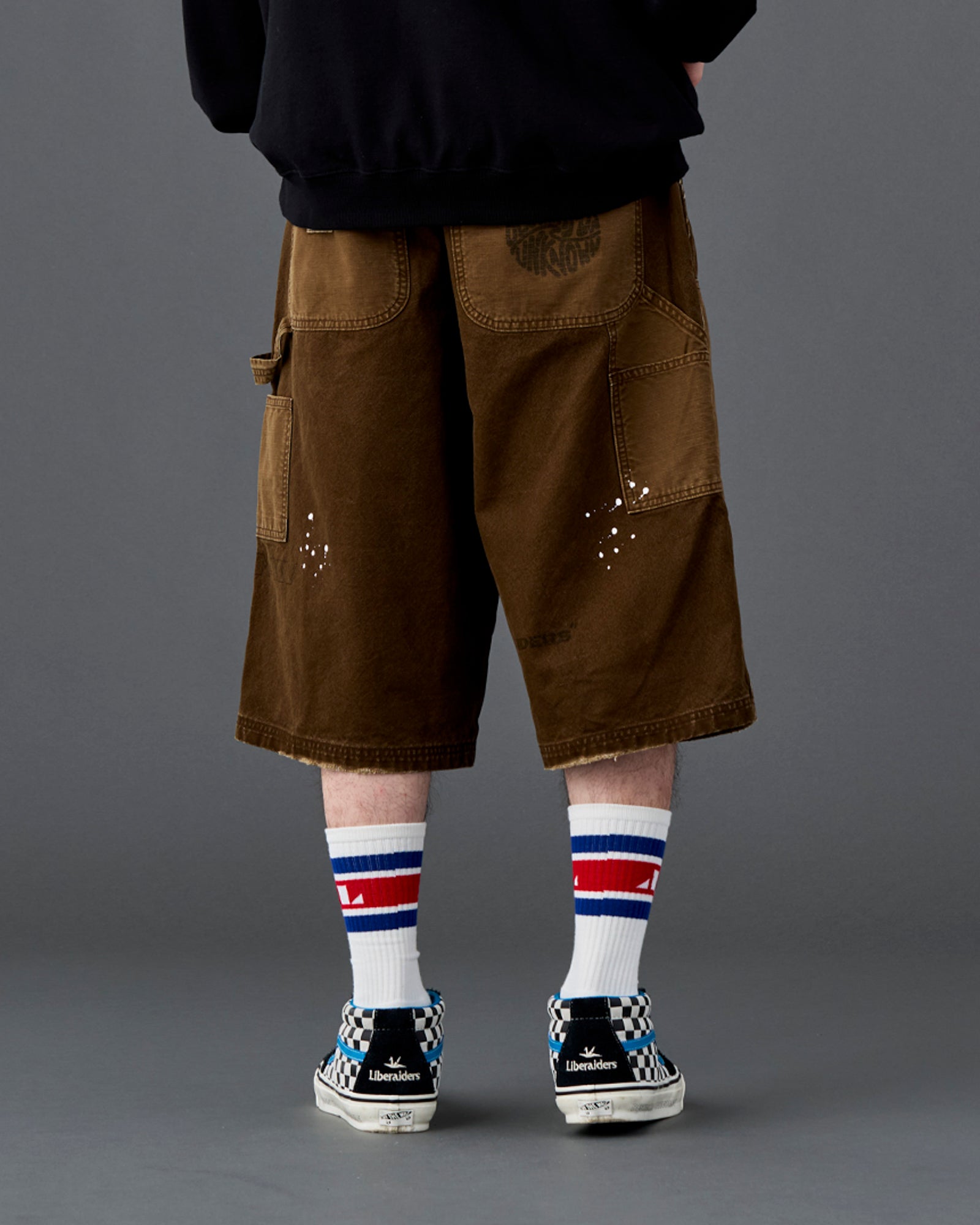 HANDWRITING CANVAS WORK SHORTS