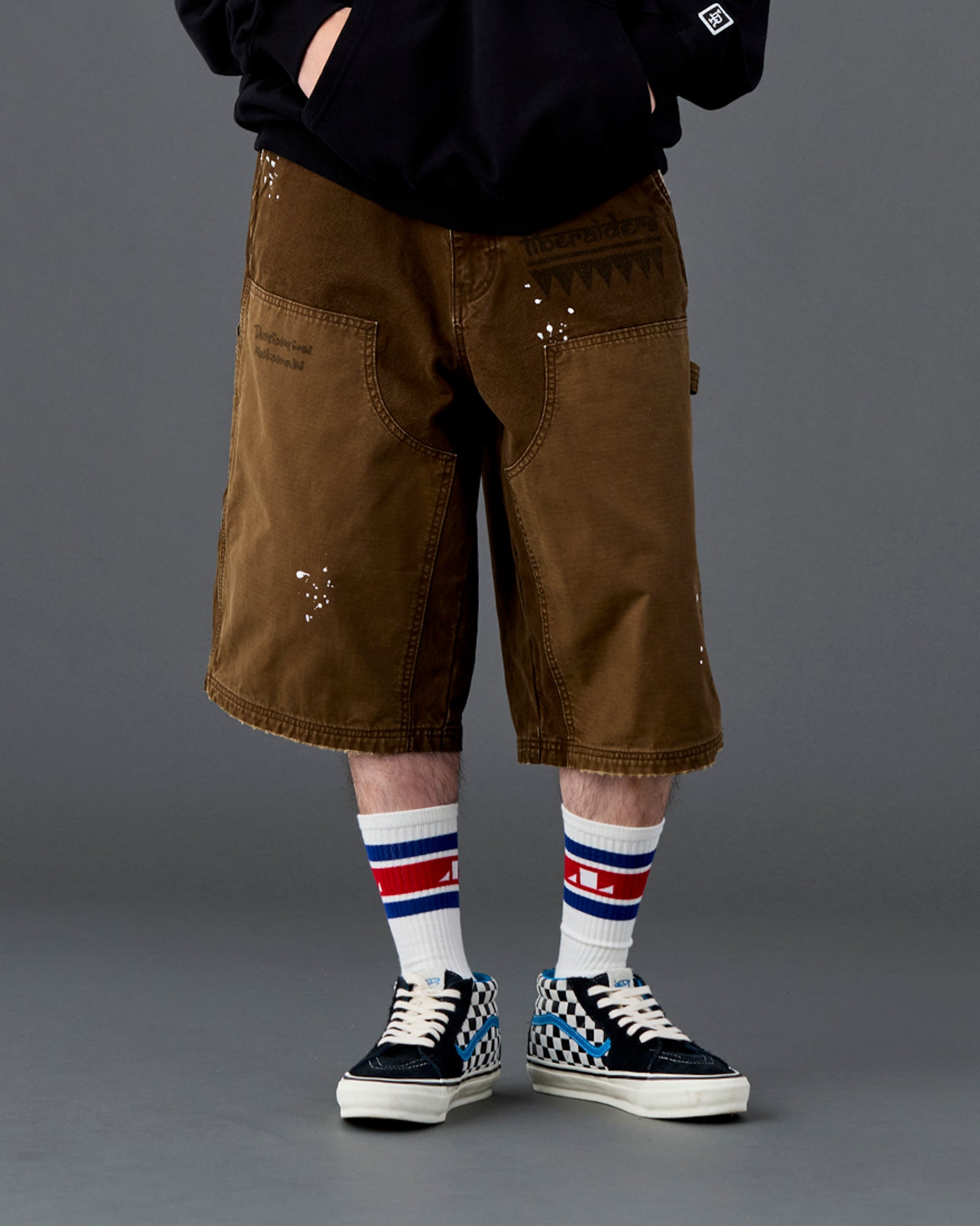 HANDWRITING CANVAS WORK SHORTS