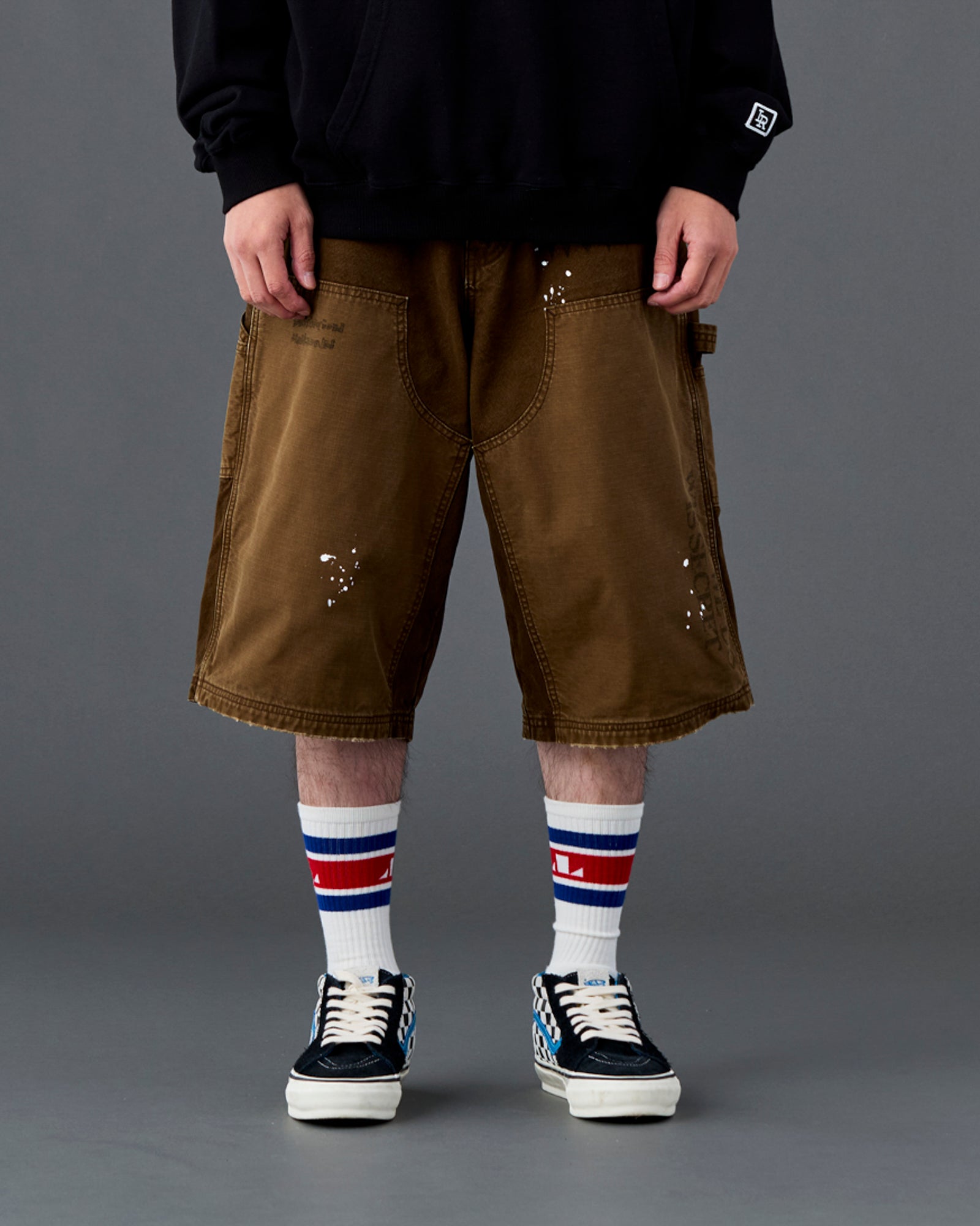 HANDWRITING CANVAS WORK SHORTS