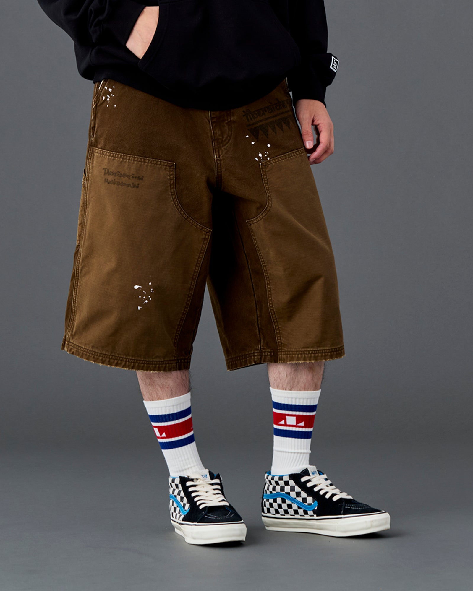 HANDWRITING CANVAS WORK SHORTS