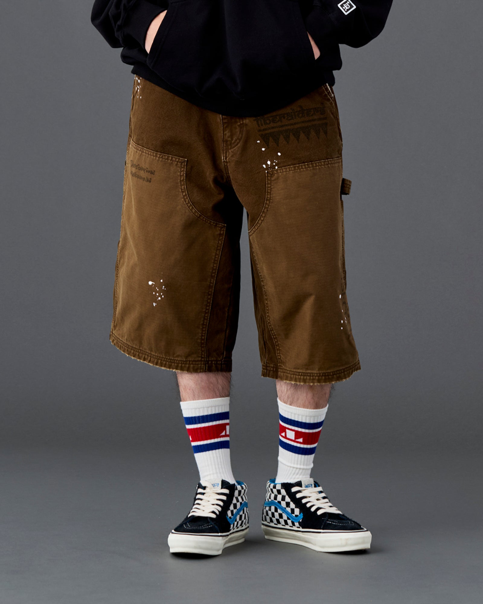 HANDWRITING CANVAS WORK SHORTS