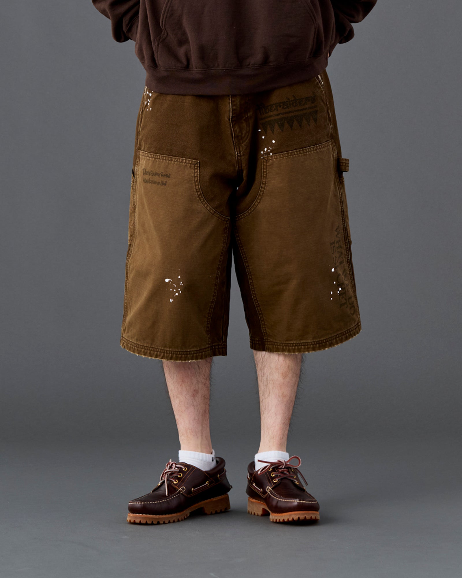 HANDWRITING CANVAS WORK SHORTS