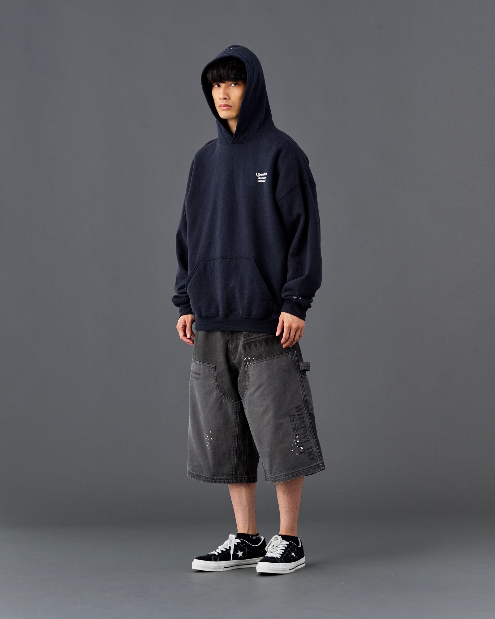 HANDWRITING CANVAS WORK SHORTS