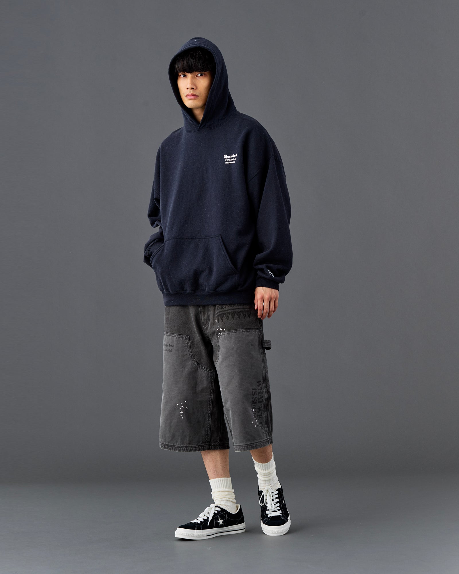 HANDWRITING CANVAS WORK SHORTS