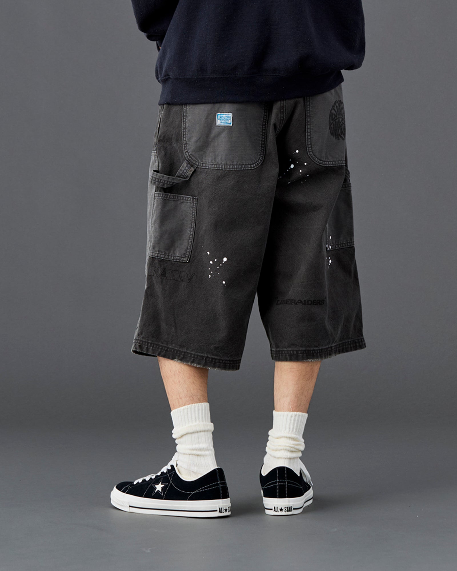 HANDWRITING CANVAS WORK SHORTS