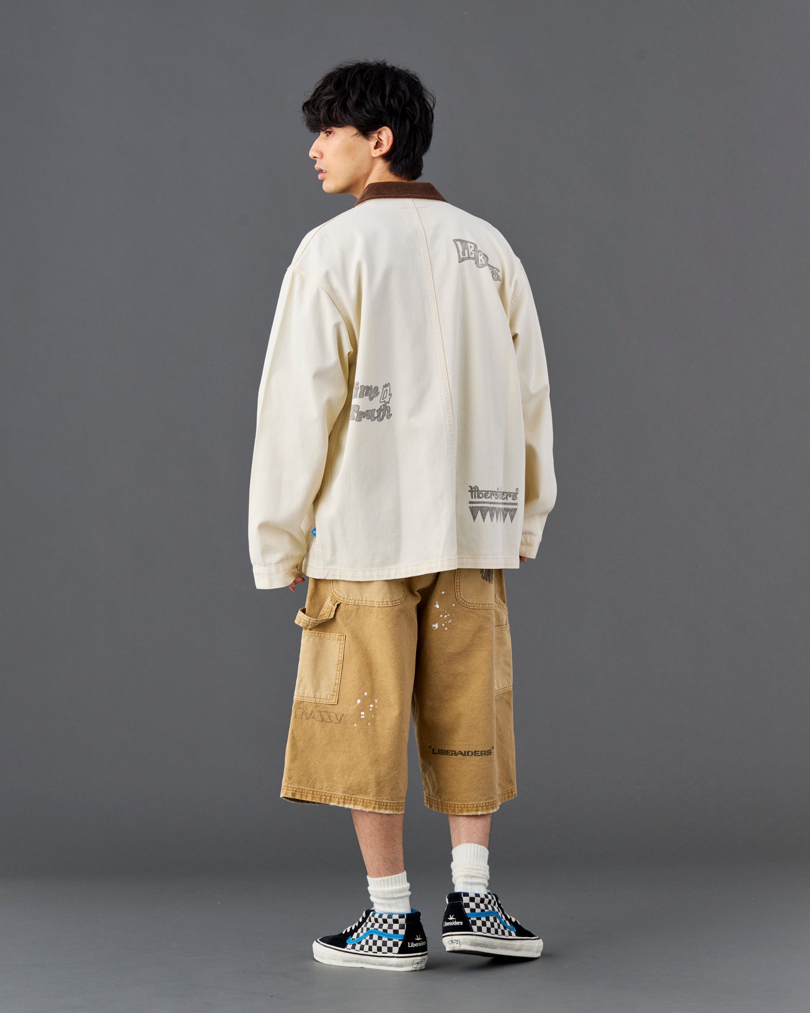 HANDWRITING CANVAS WORK SHORTS