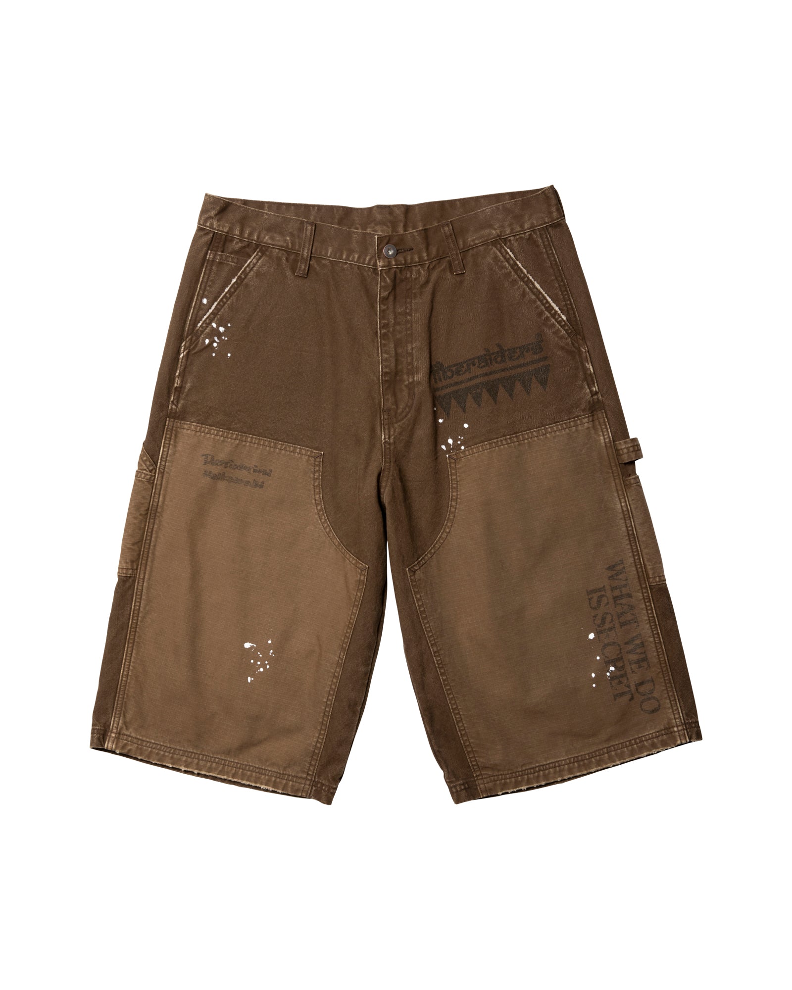 HANDWRITING CANVAS WORK SHORTS