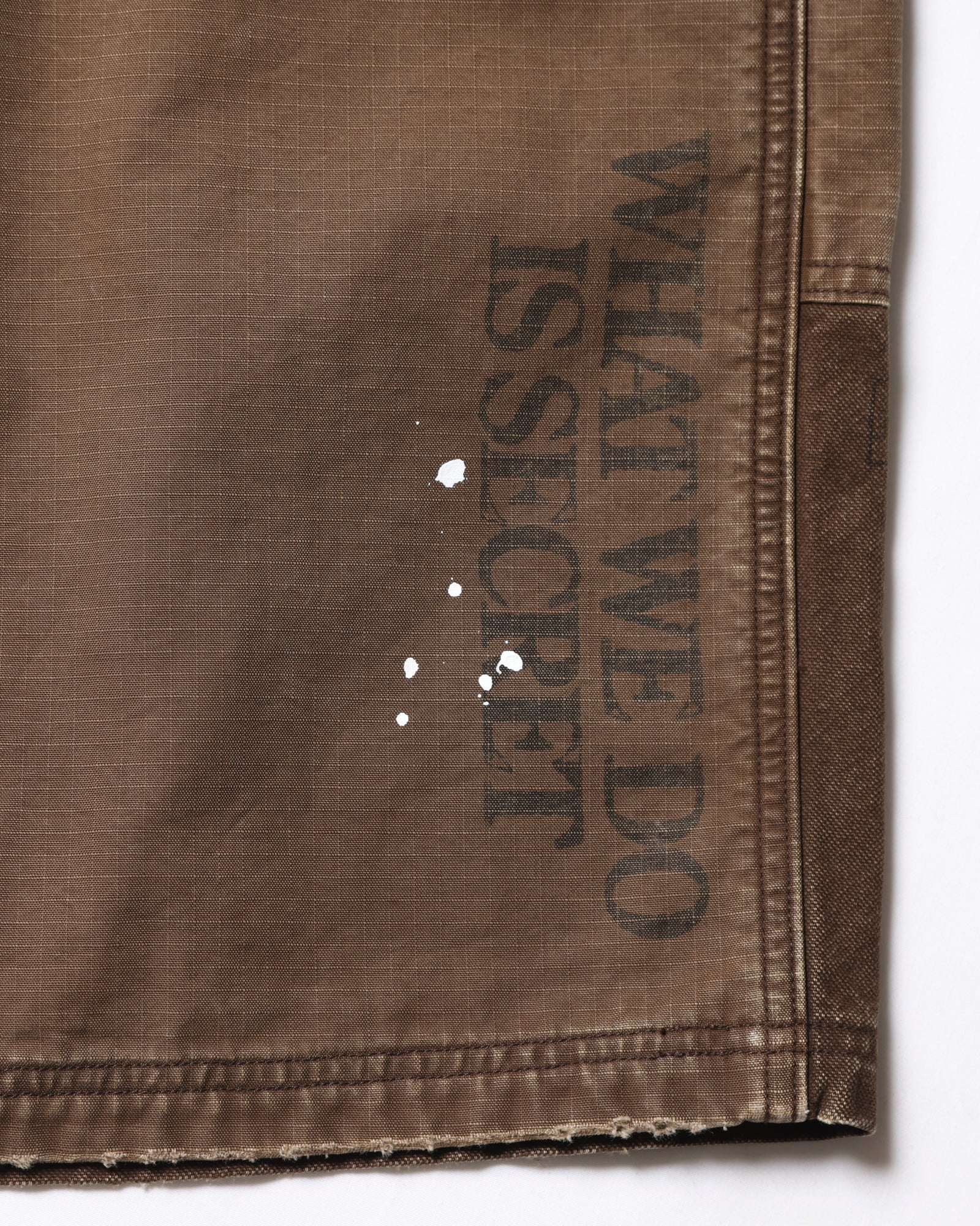 HANDWRITING CANVAS WORK SHORTS