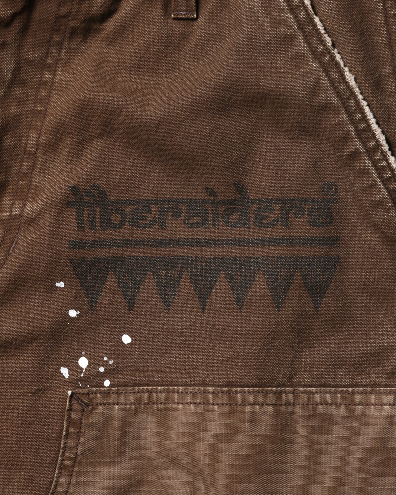 HANDWRITING CANVAS WORK SHORTS