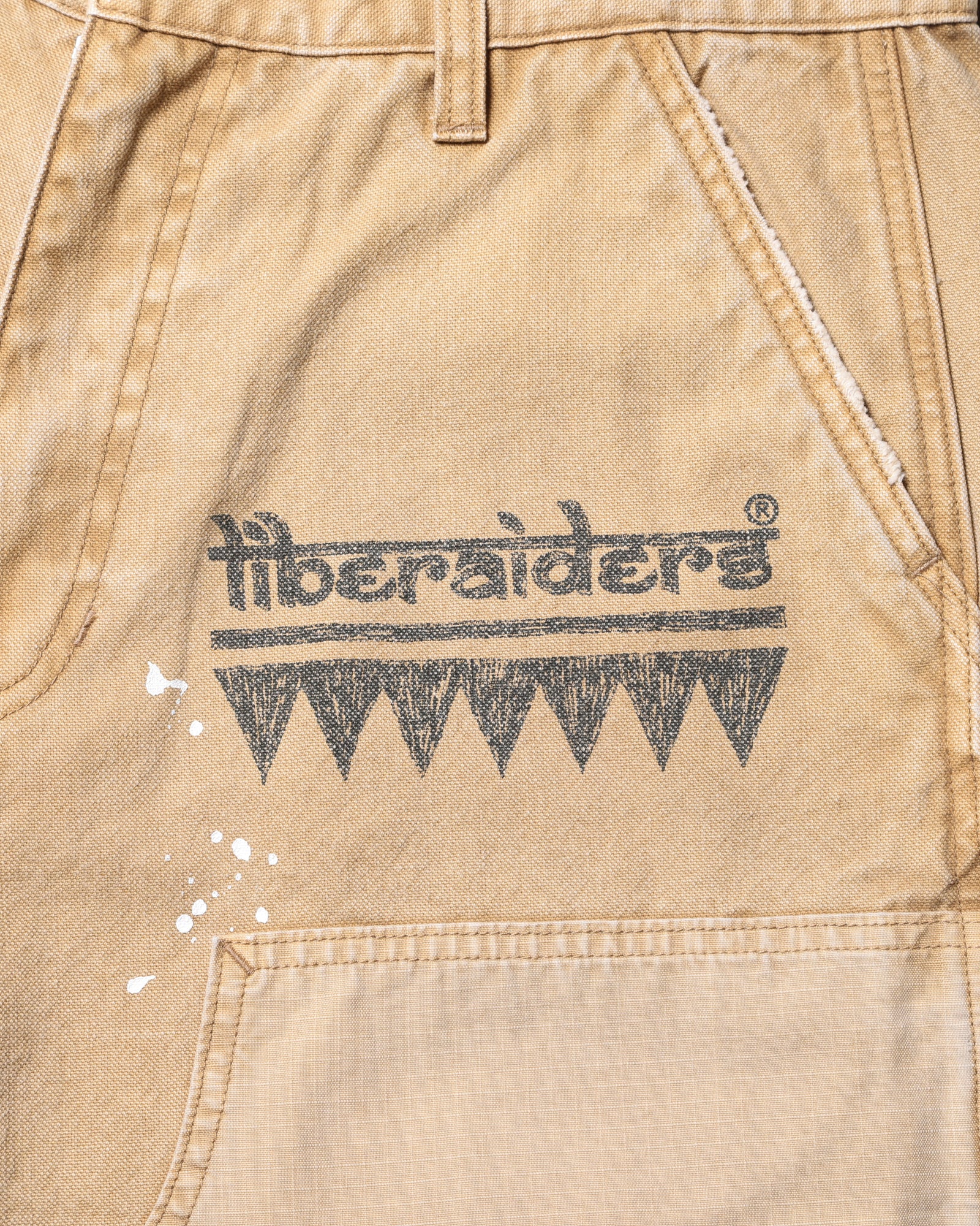 HANDWRITING CANVAS WORK SHORTS