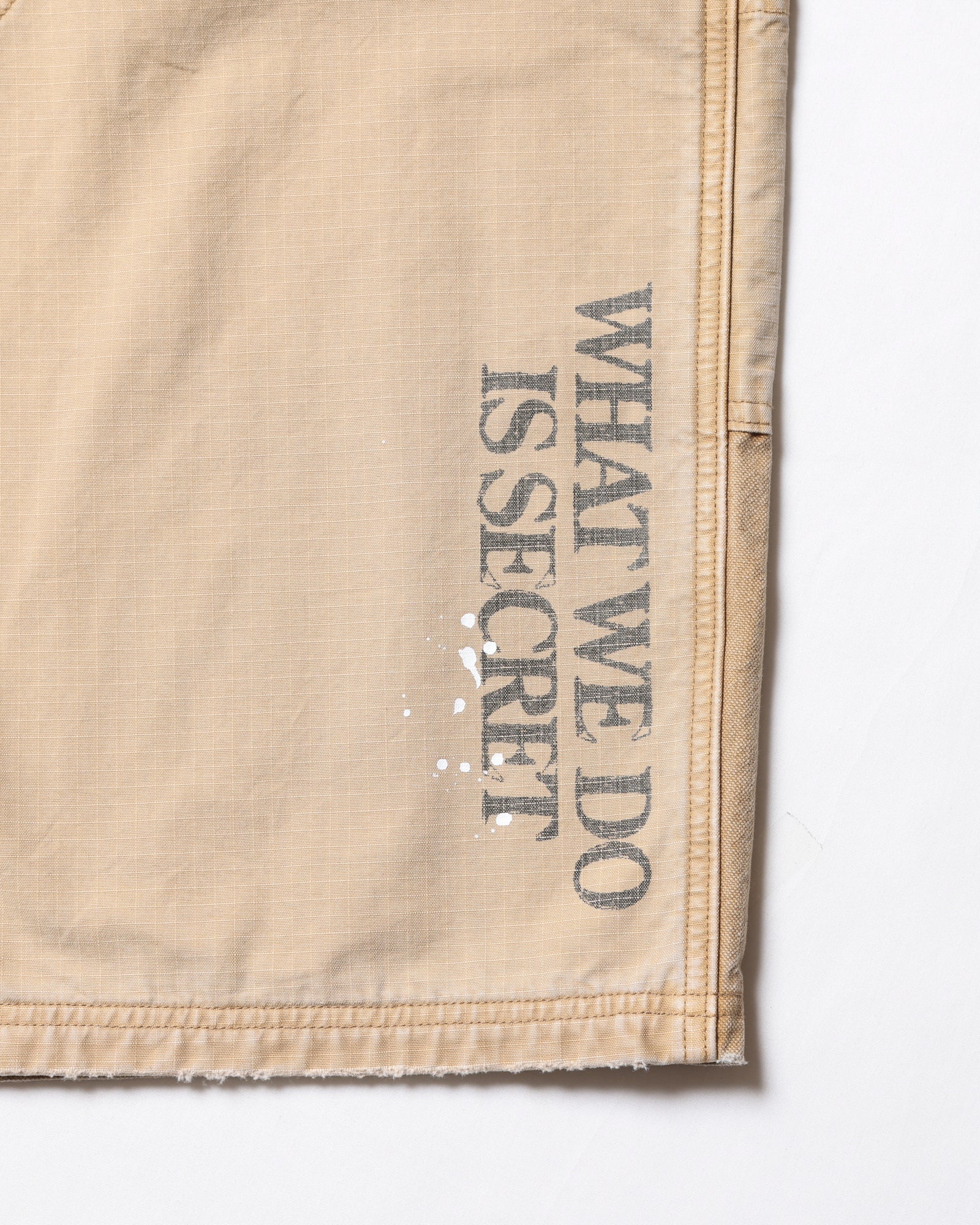 HANDWRITING CANVAS WORK SHORTS