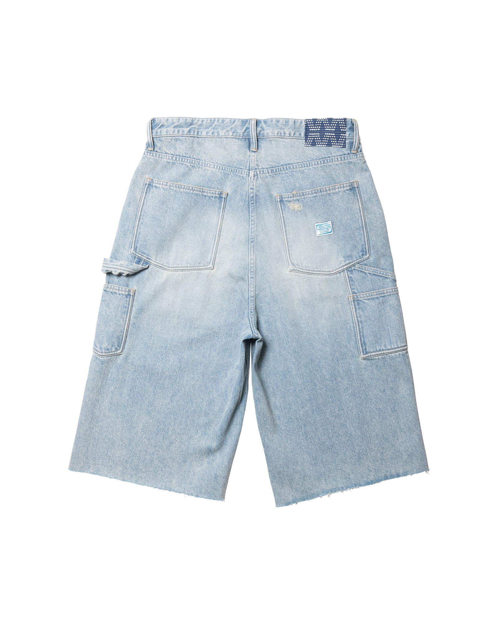 DAMAGED DENIM BUGGY SHORTS