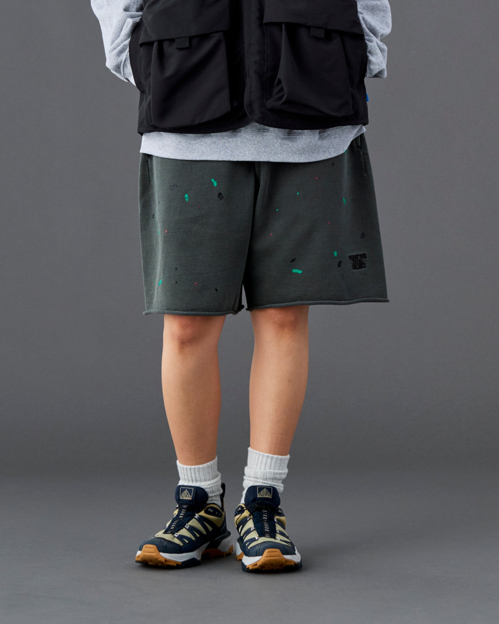PIGMENT DYED SWEAT SHORTS