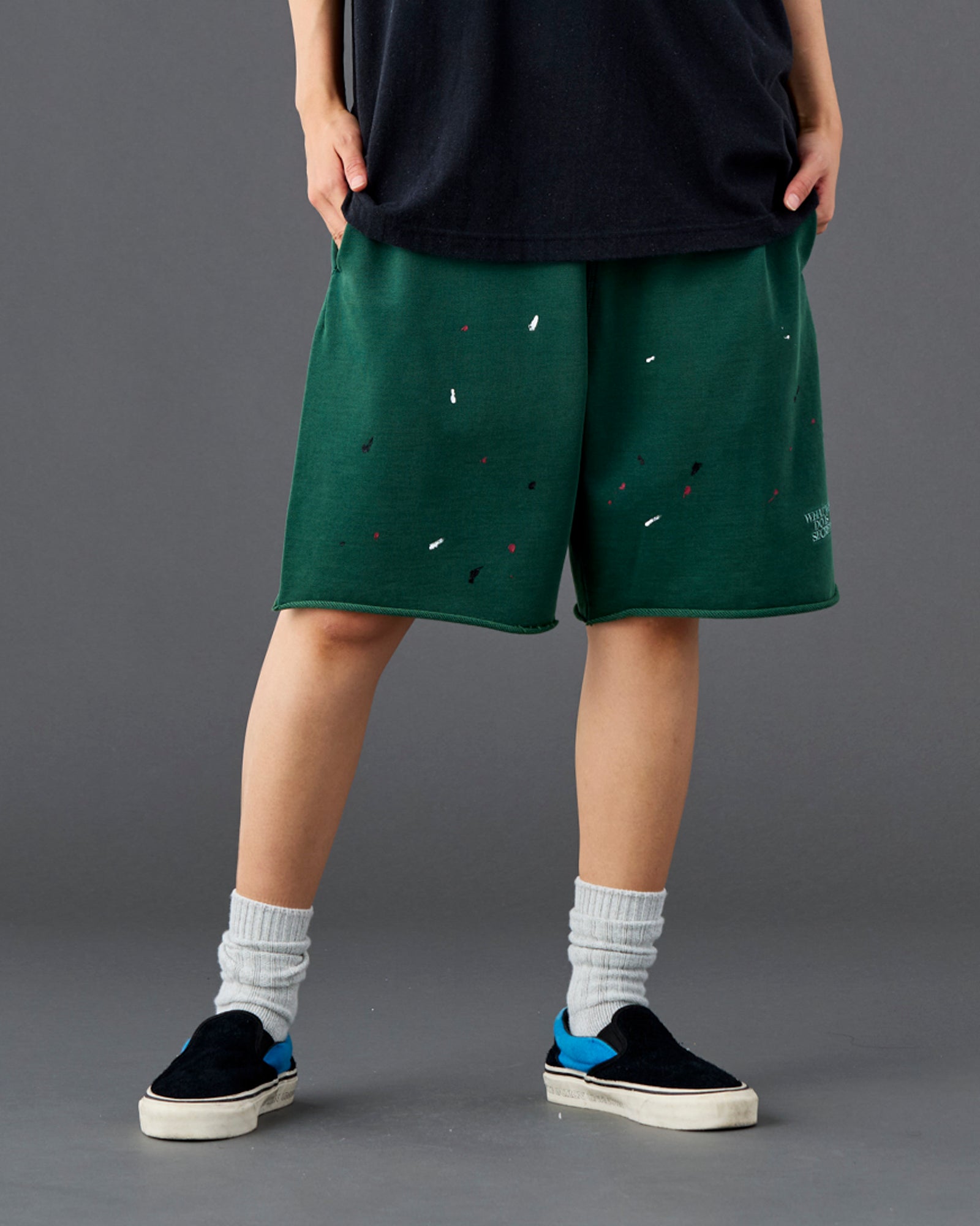 PIGMENT DYED SWEAT SHORTS
