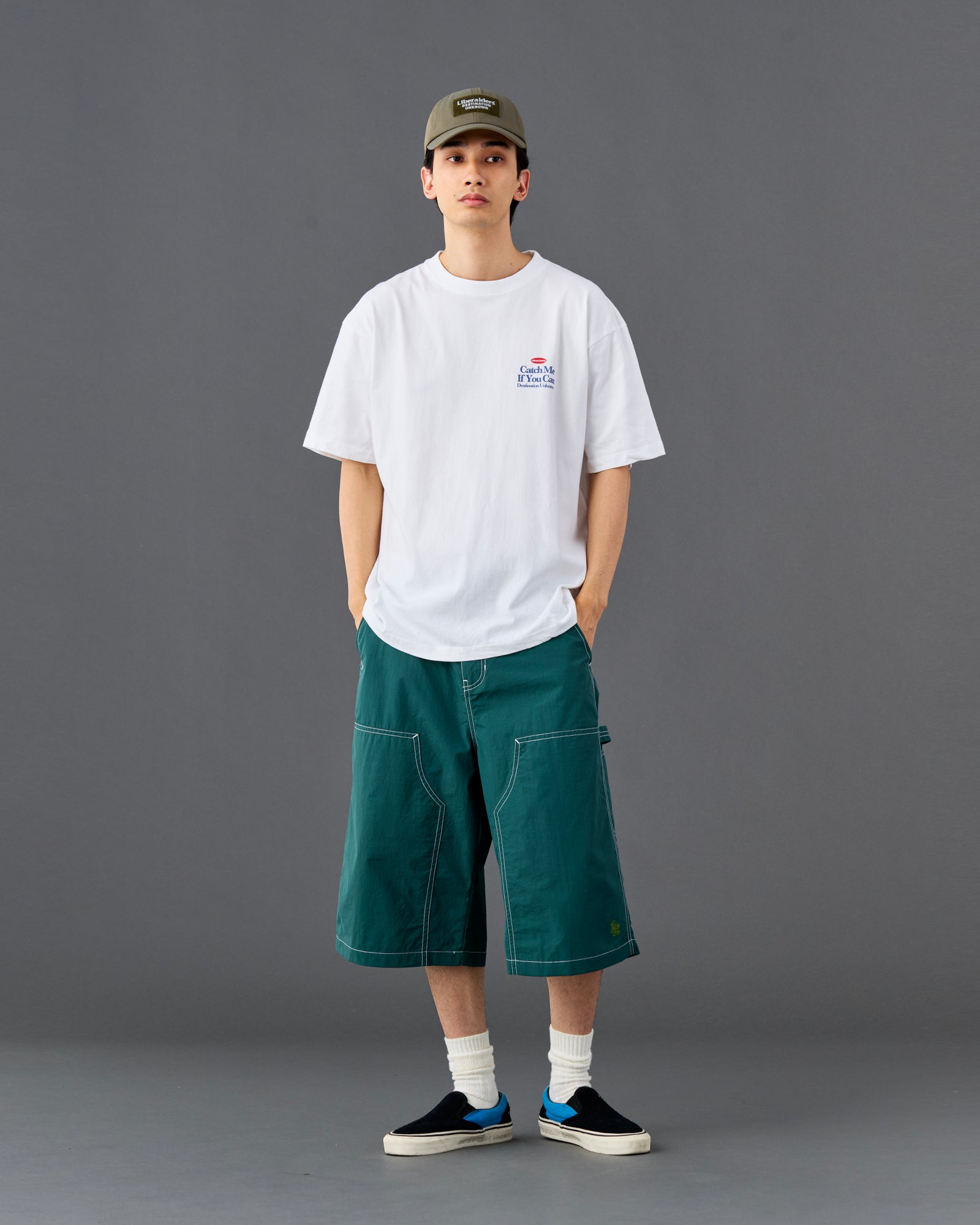 NYLON PAINTER SHORTS