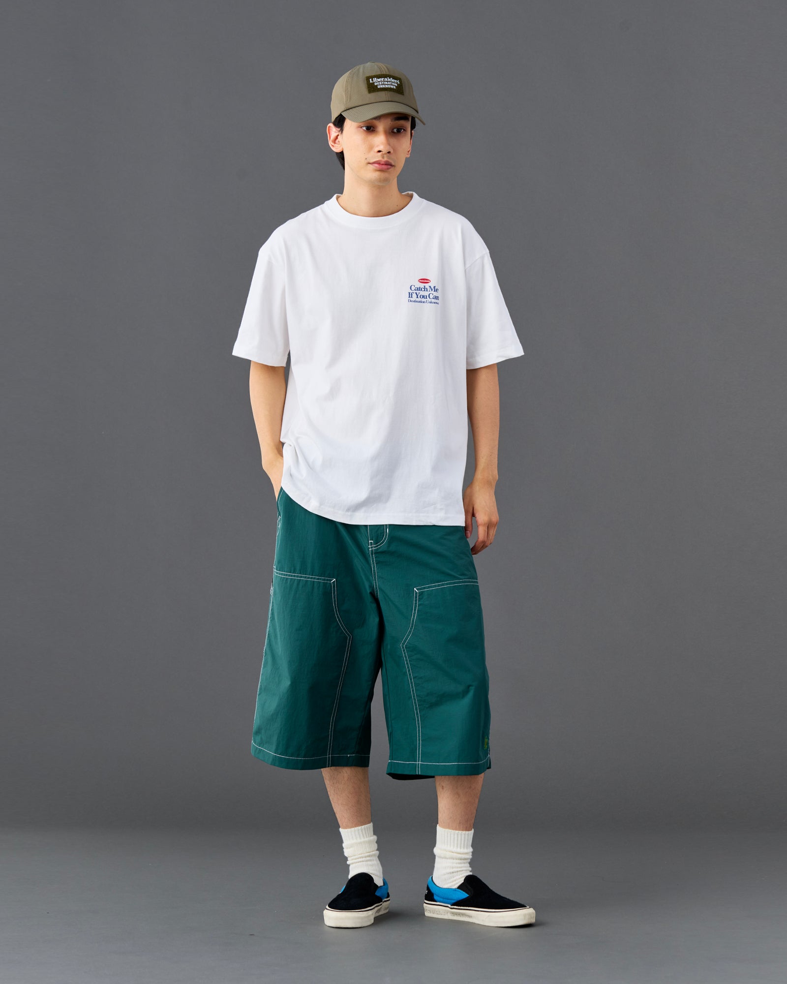 NYLON PAINTER SHORTS