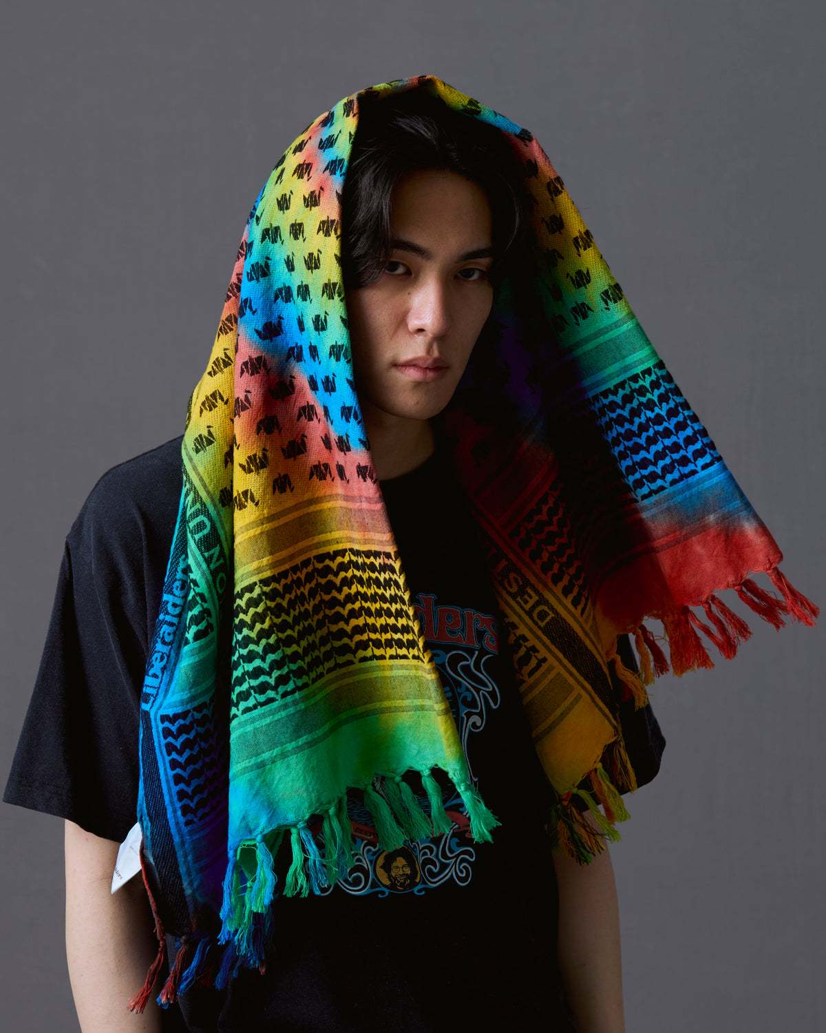 TIE-DYE LR JACQUARD STOLE