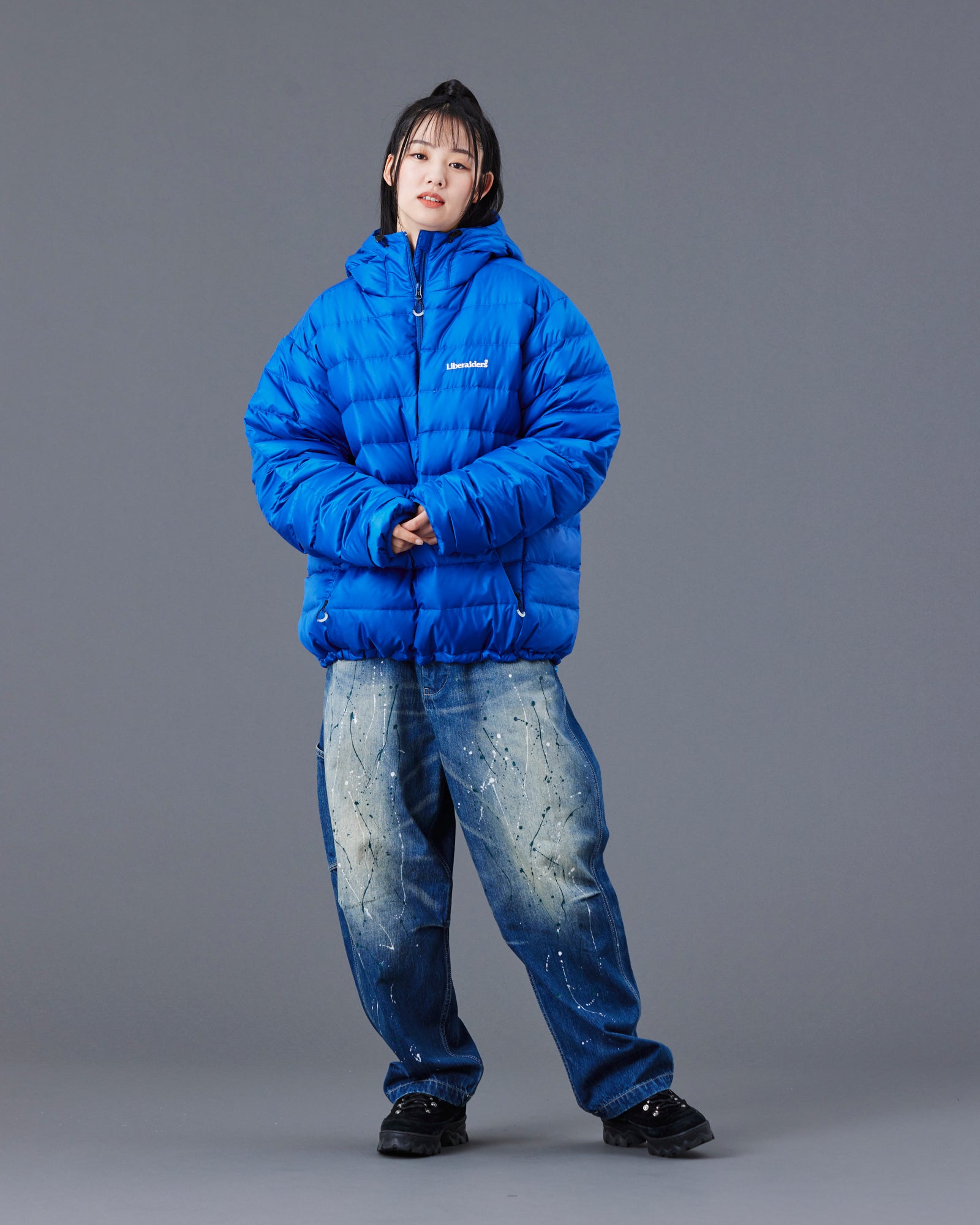 DOWN HALF ZIP HOODIE