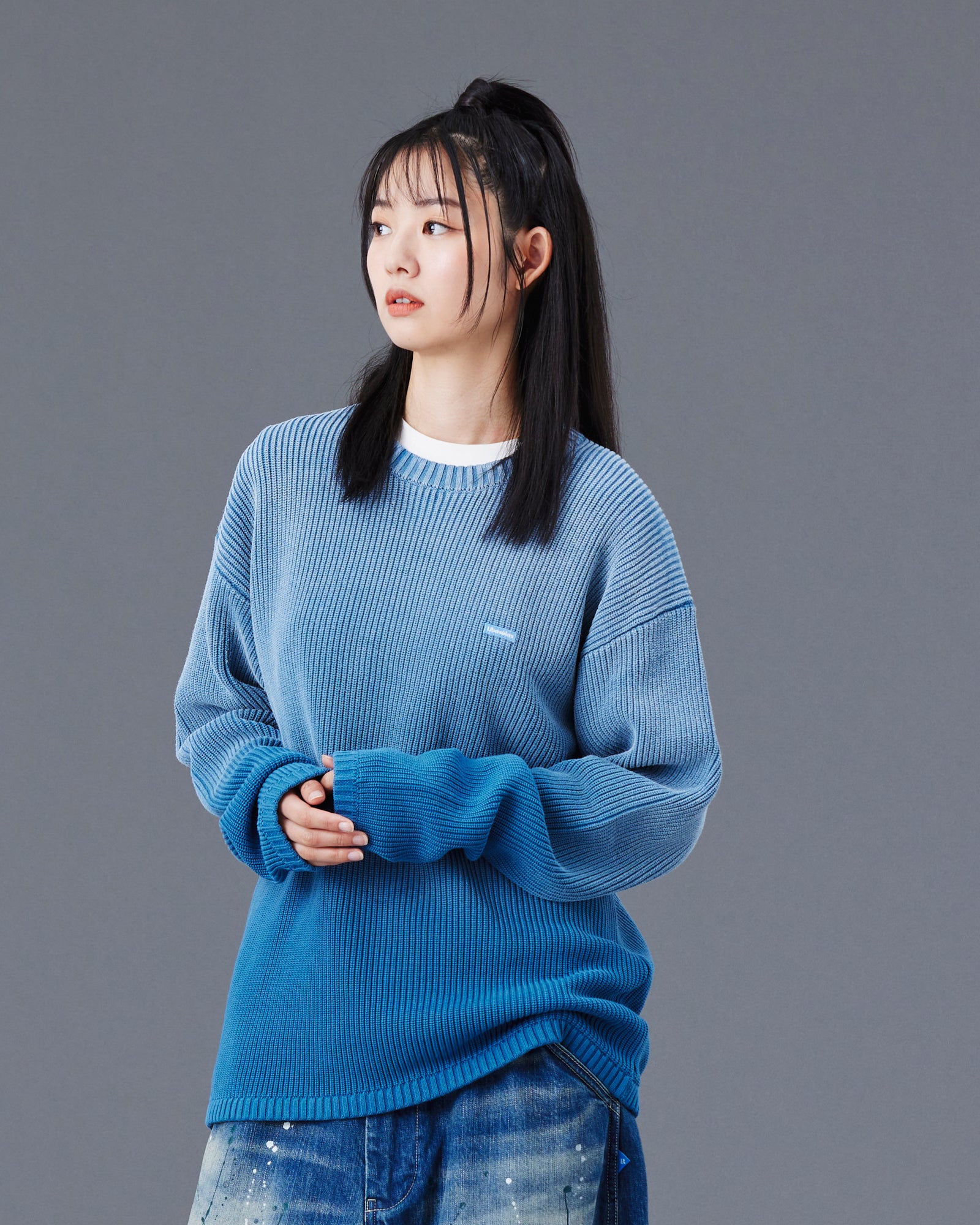 FADE LOW GAUGE KNIT SWEATER