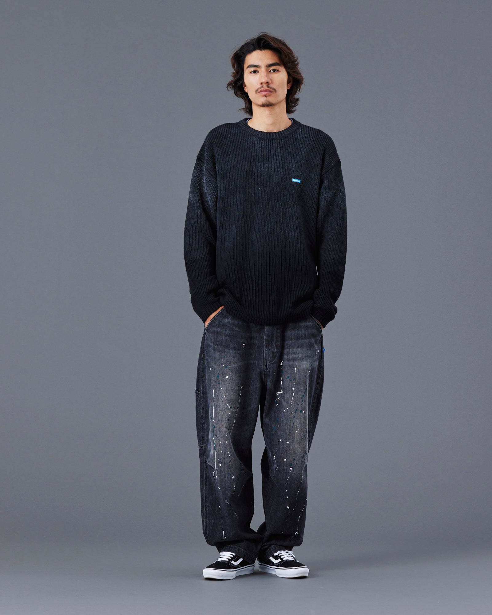FADE LOW GAUGE KNIT SWEATER