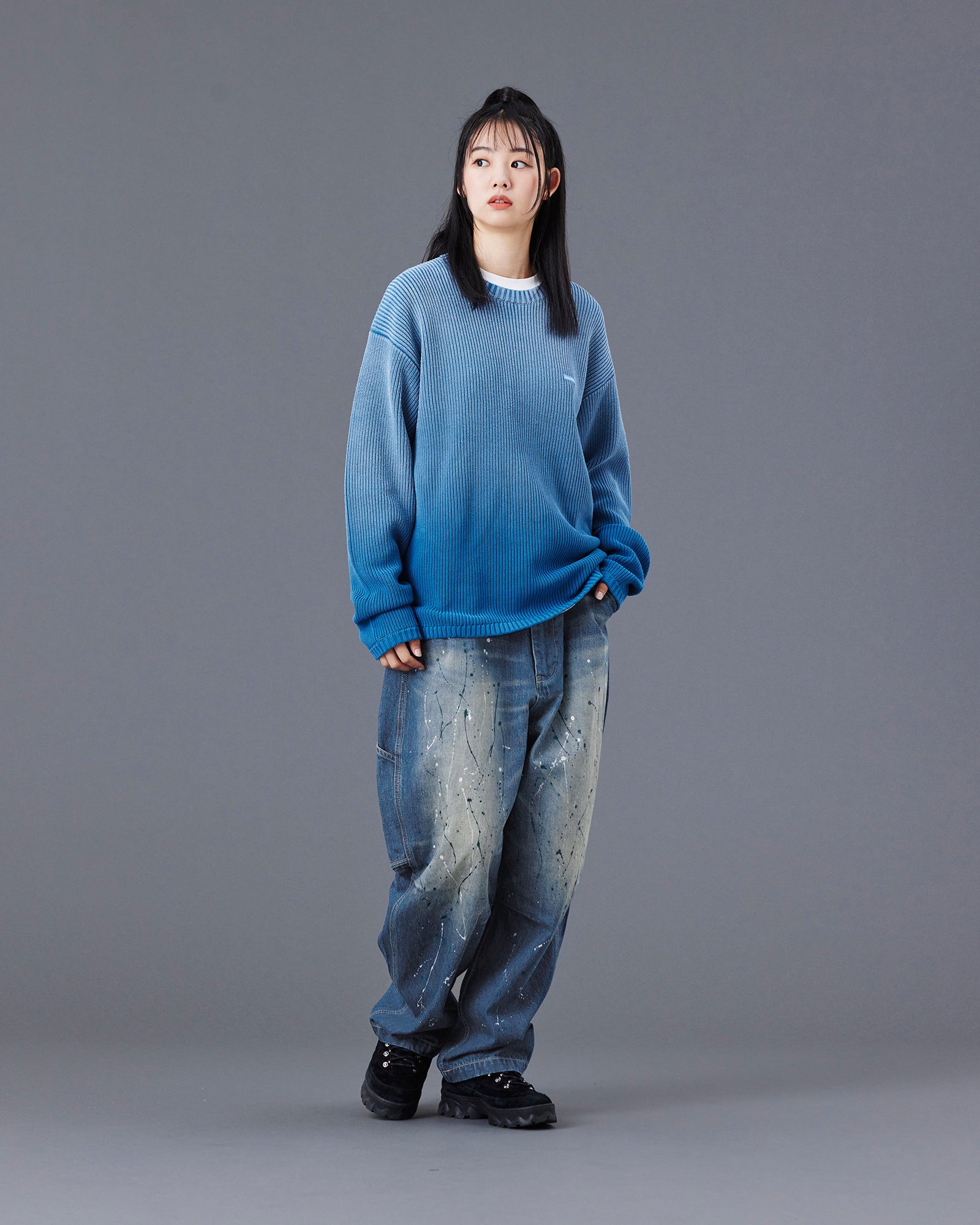 DENIM SARROUEL PANTS
