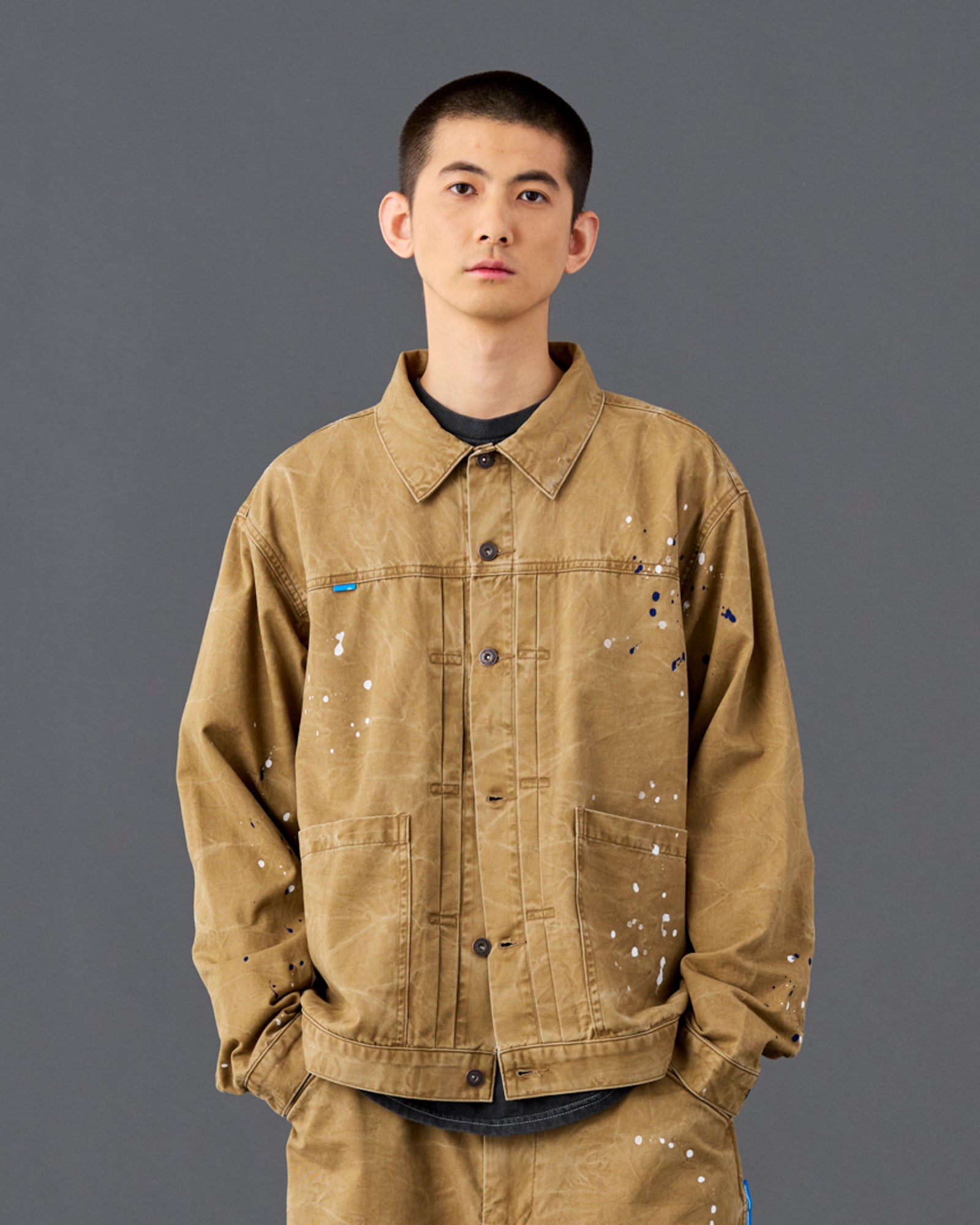 GARMENT DYED TRUCKER JACKET