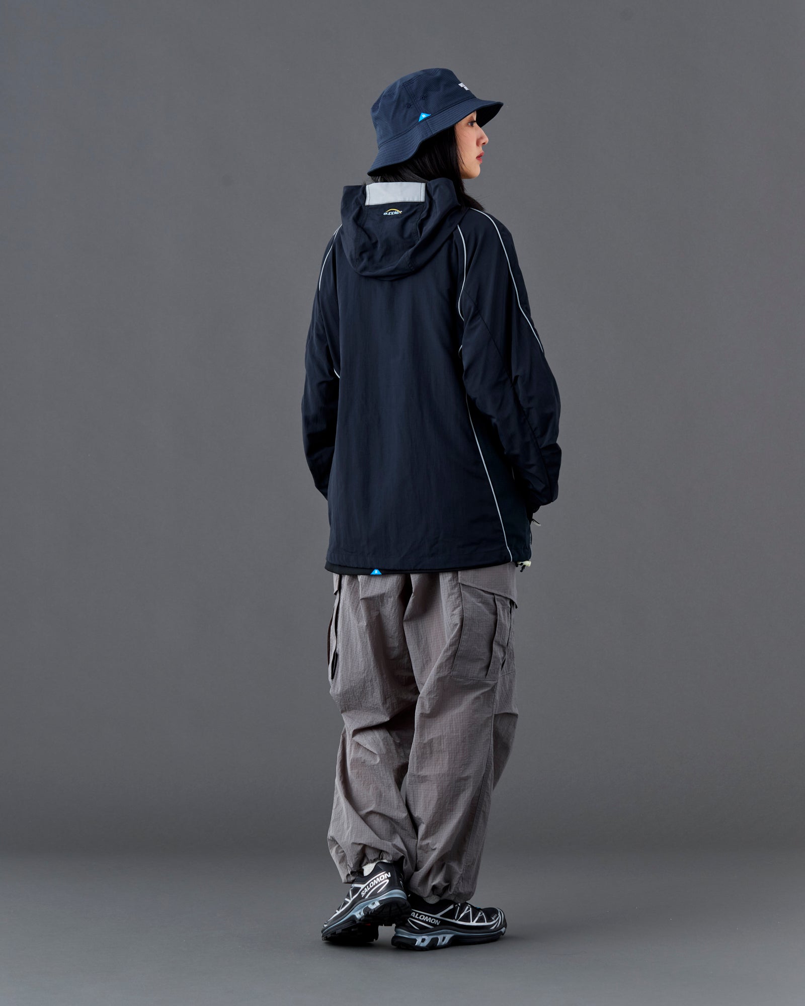 SUPPLEX NYLON ZIP PARKA