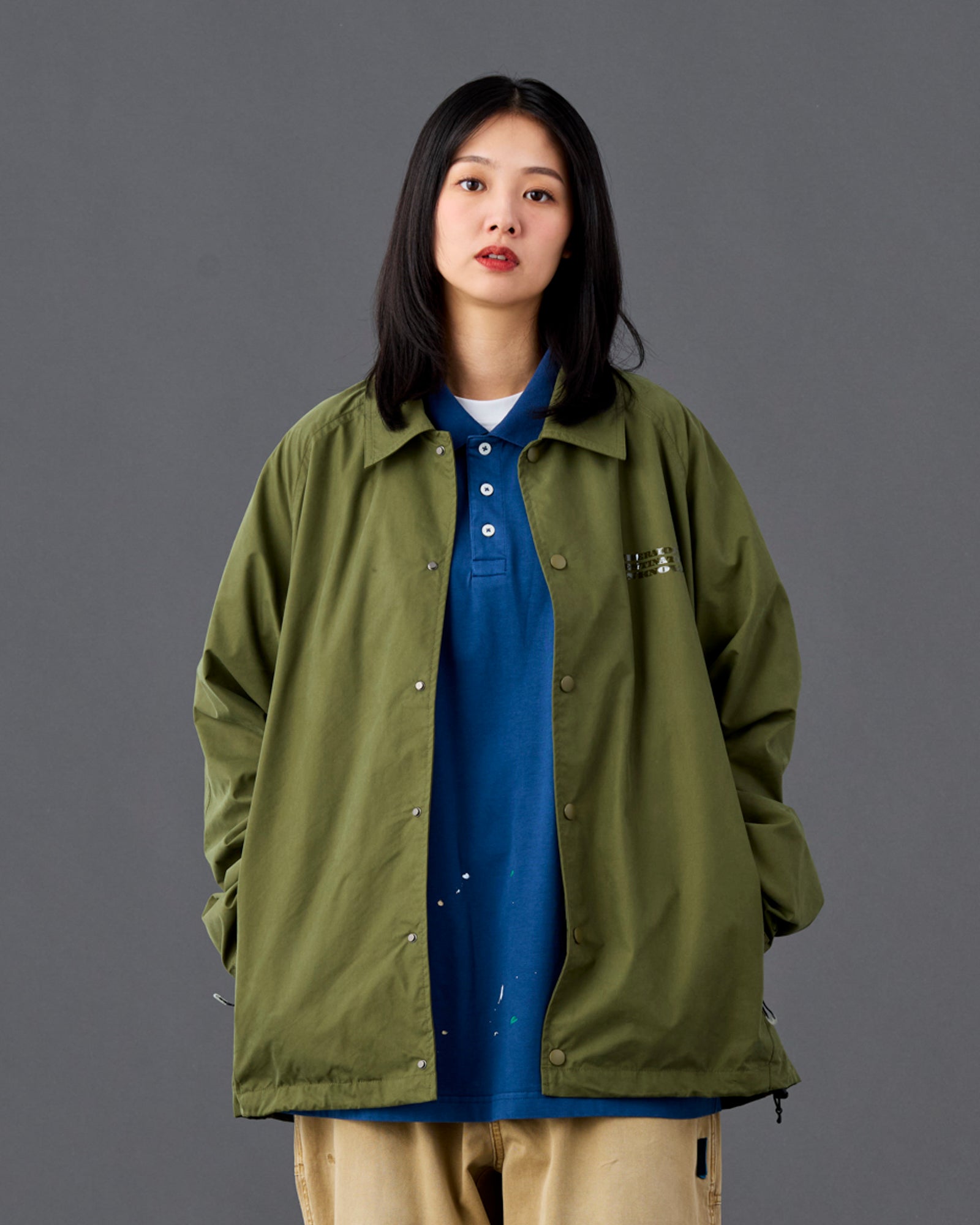 TONAL PRINT COACH JACKET