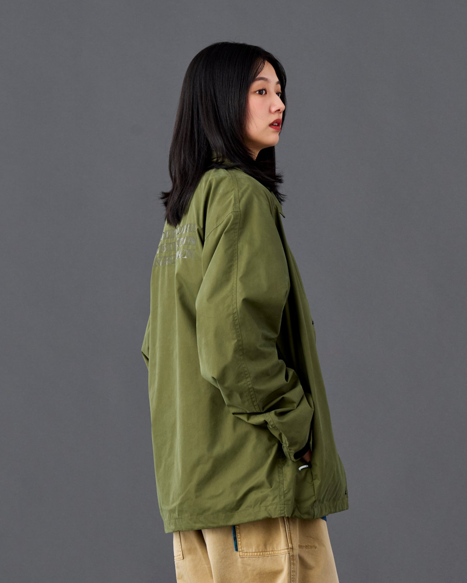 TONAL PRINT COACH JACKET