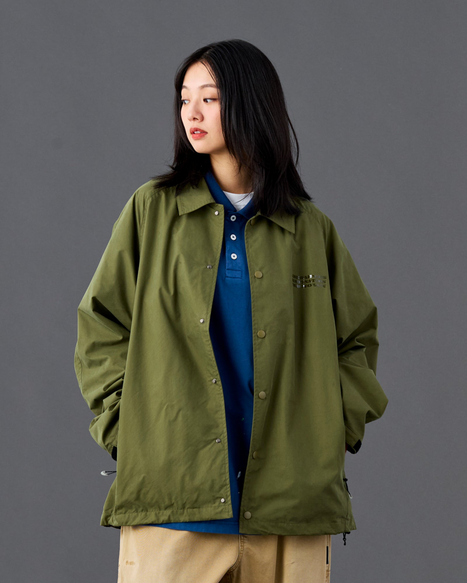 TONAL PRINT COACH JACKET