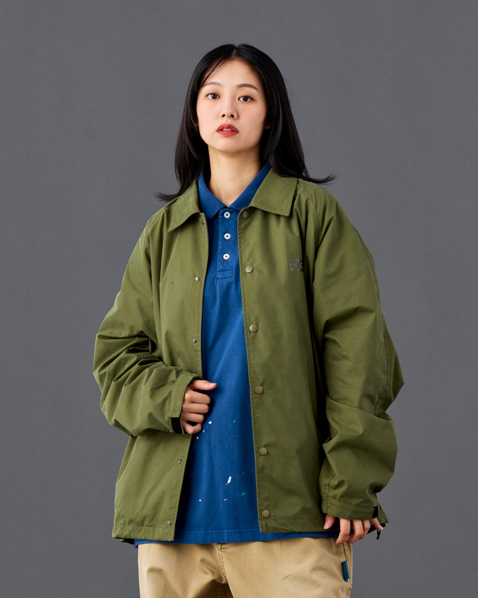 TONAL PRINT COACH JACKET