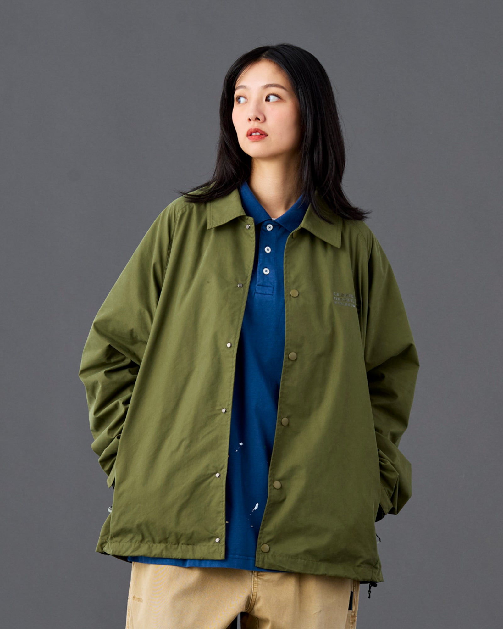 TONAL PRINT COACH JACKET