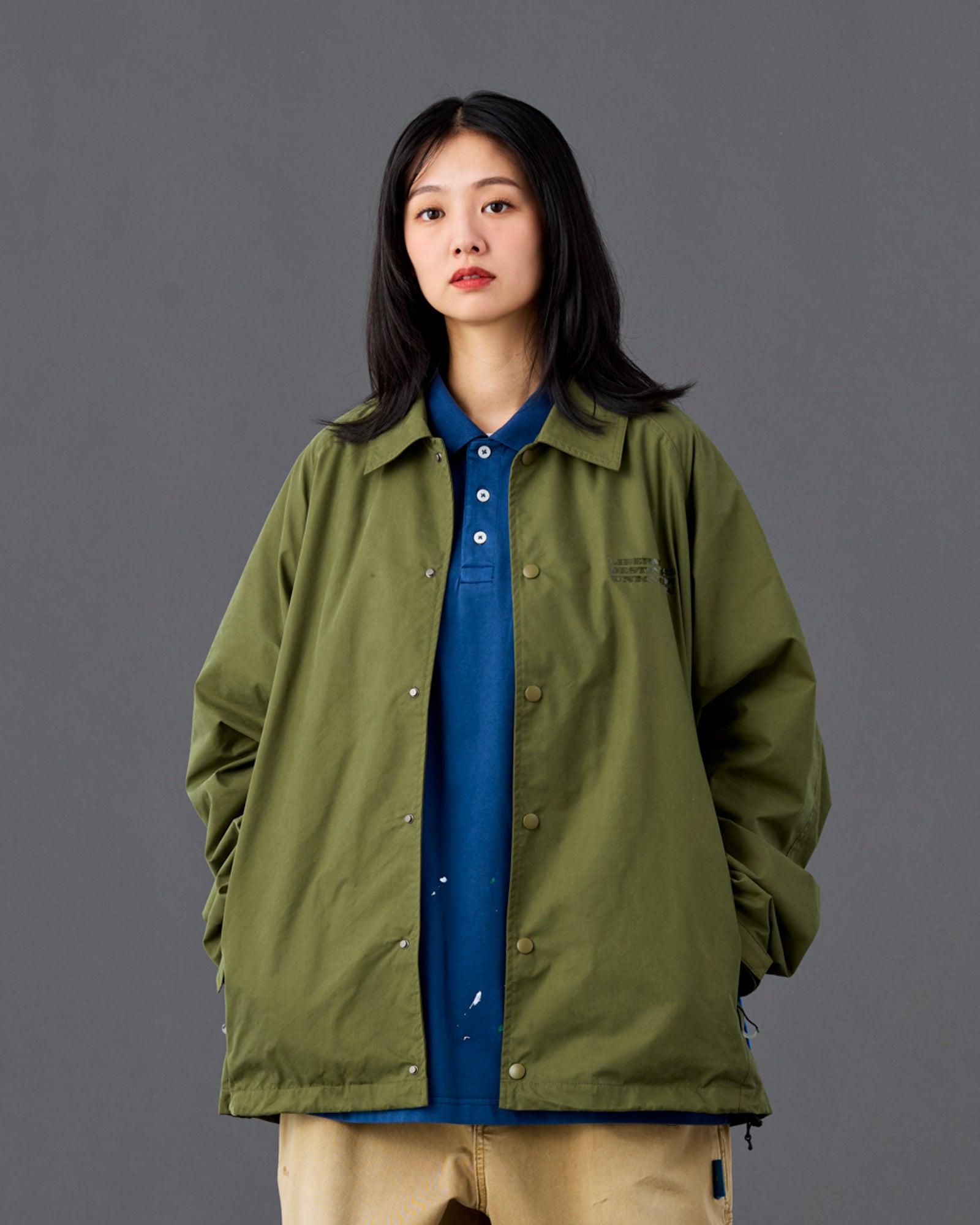 TONAL PRINT COACH JACKET