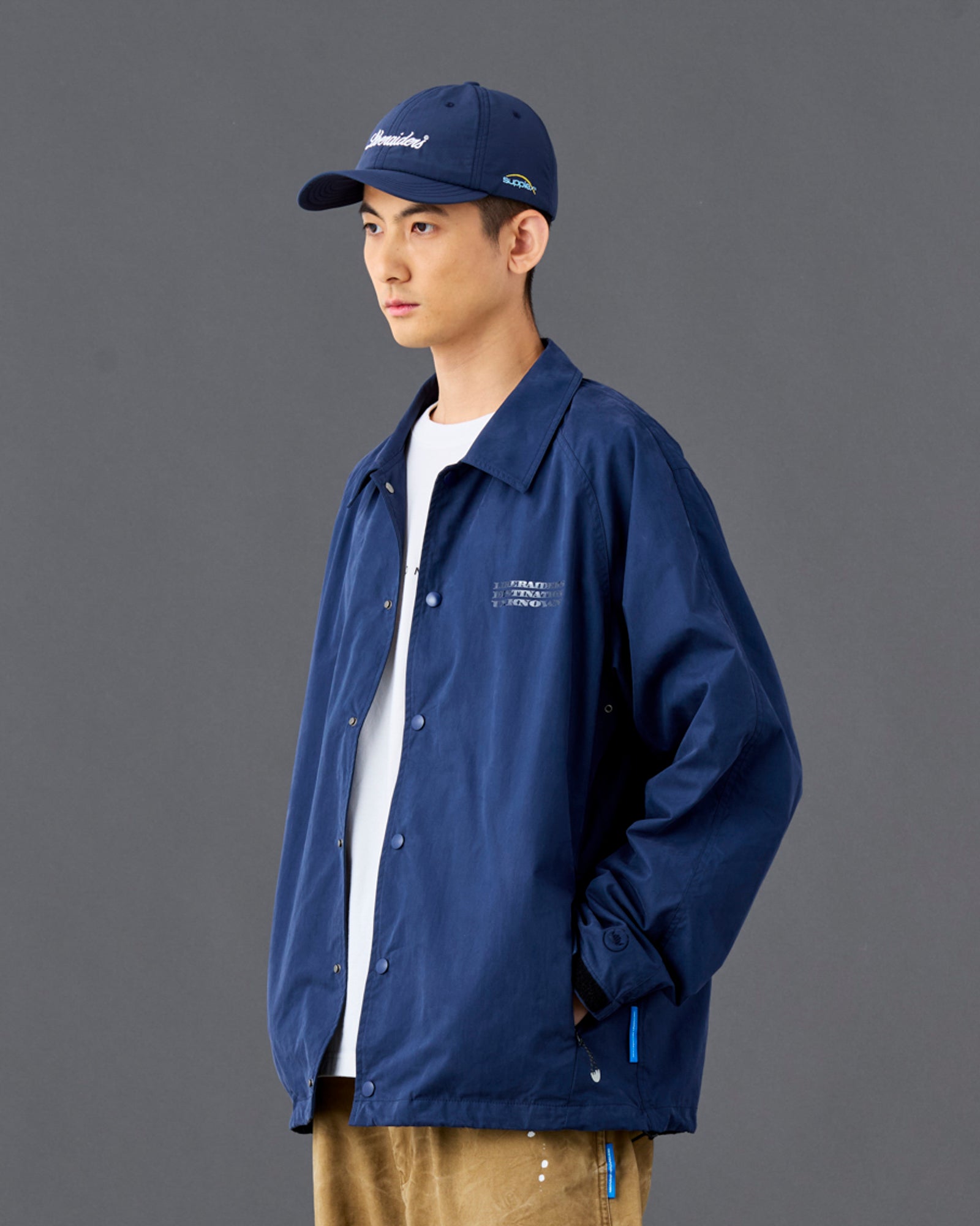 TONAL PRINT COACH JACKET