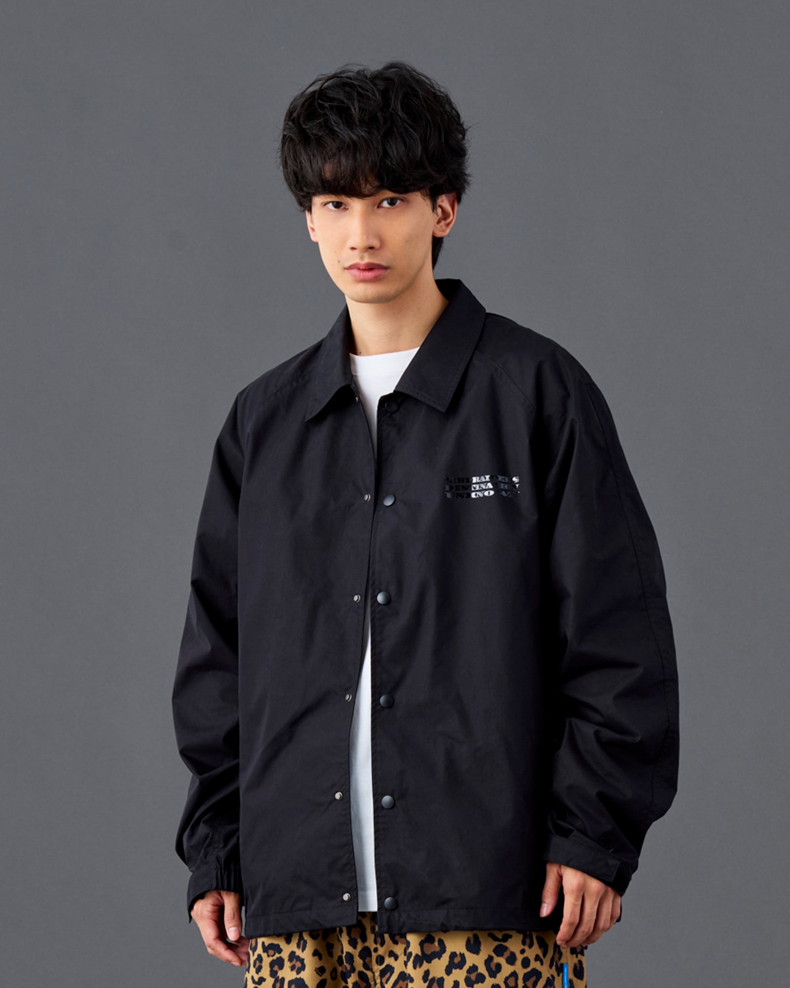 TONAL PRINT COACH JACKET