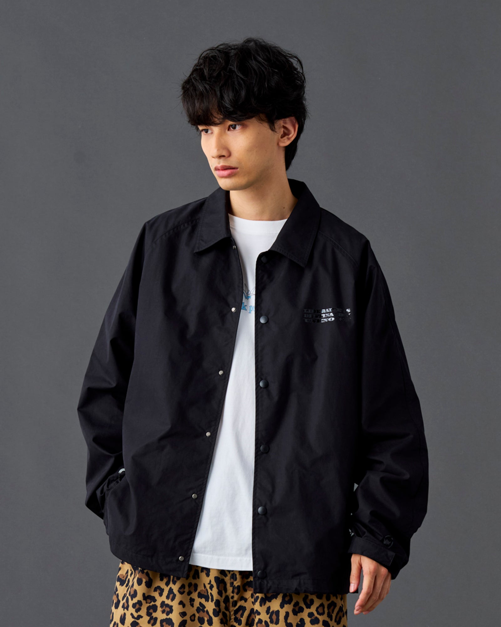 TONAL PRINT COACH JACKET