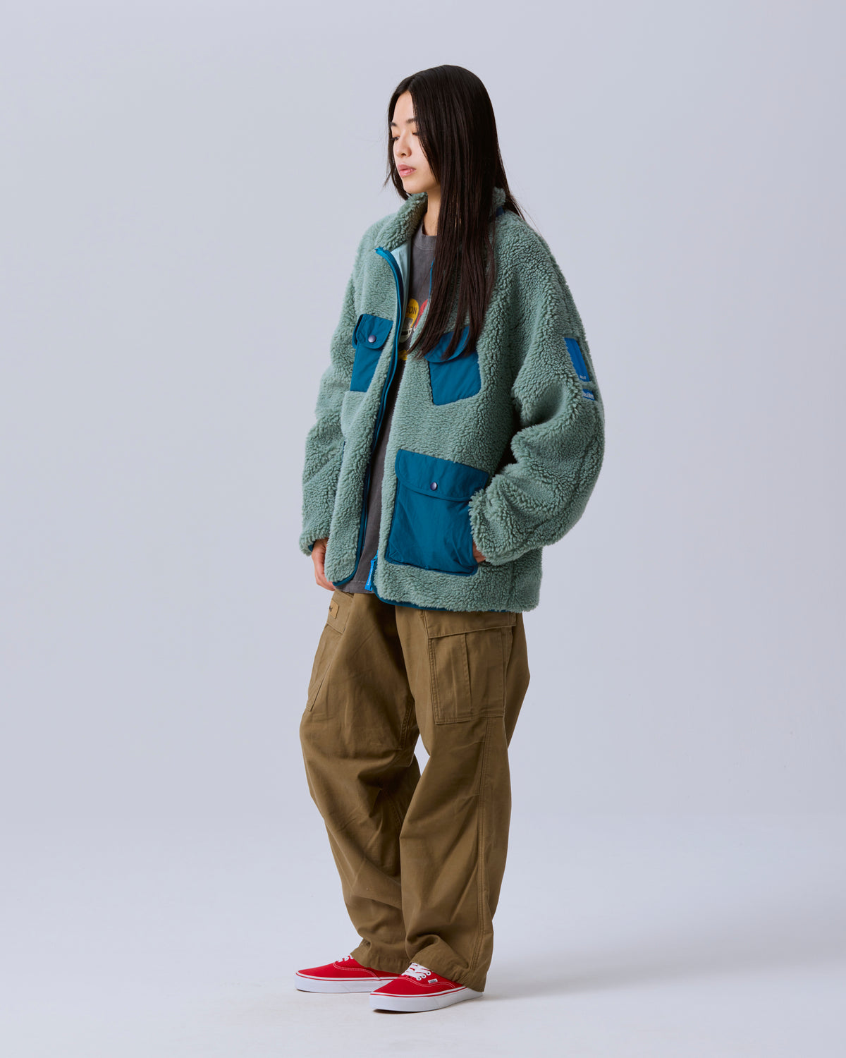 UTILITY PILE FLEECE ZIP JACKET