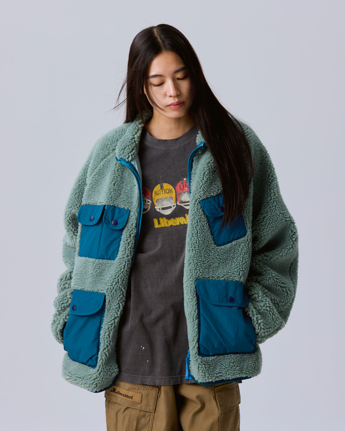 UTILITY PILE FLEECE ZIP JACKET