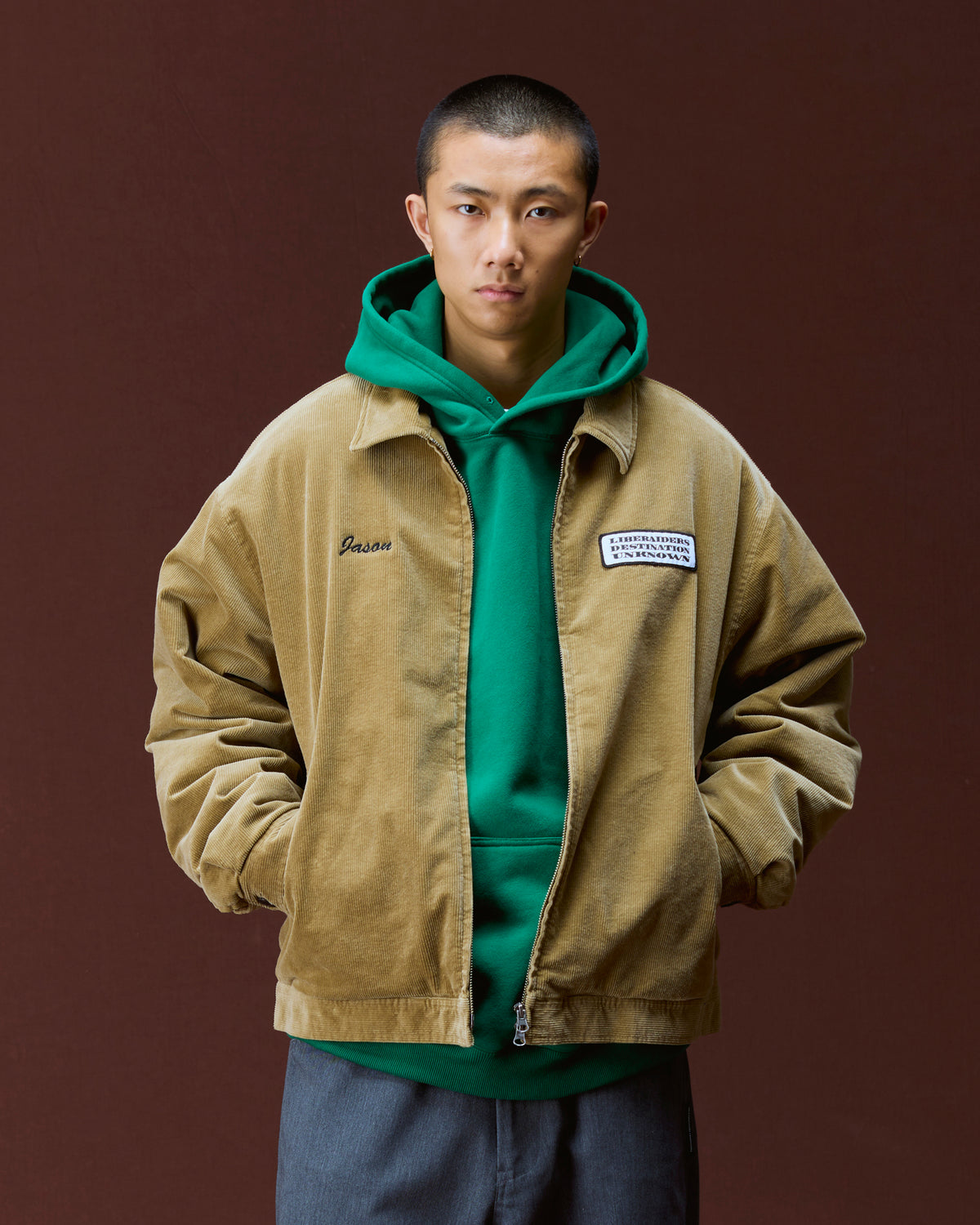 CORDUROY ZIP JACKET