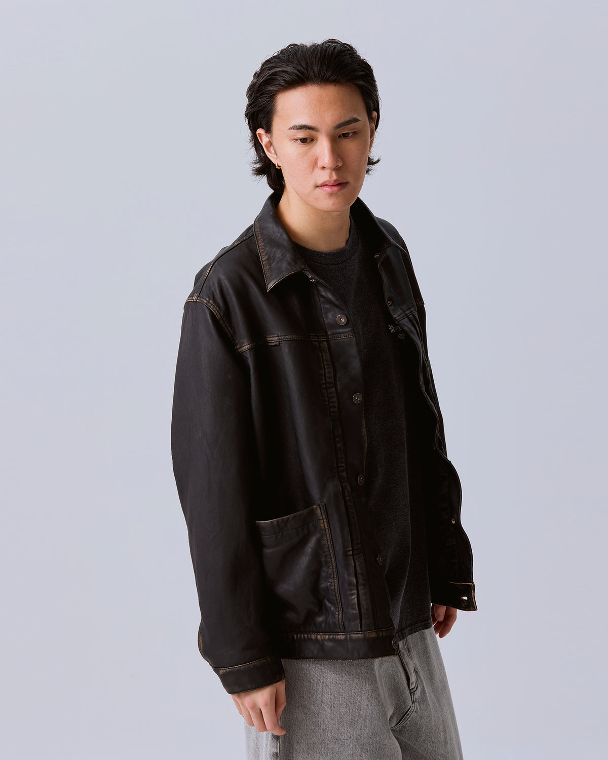 WASHED LEATHER JACKET