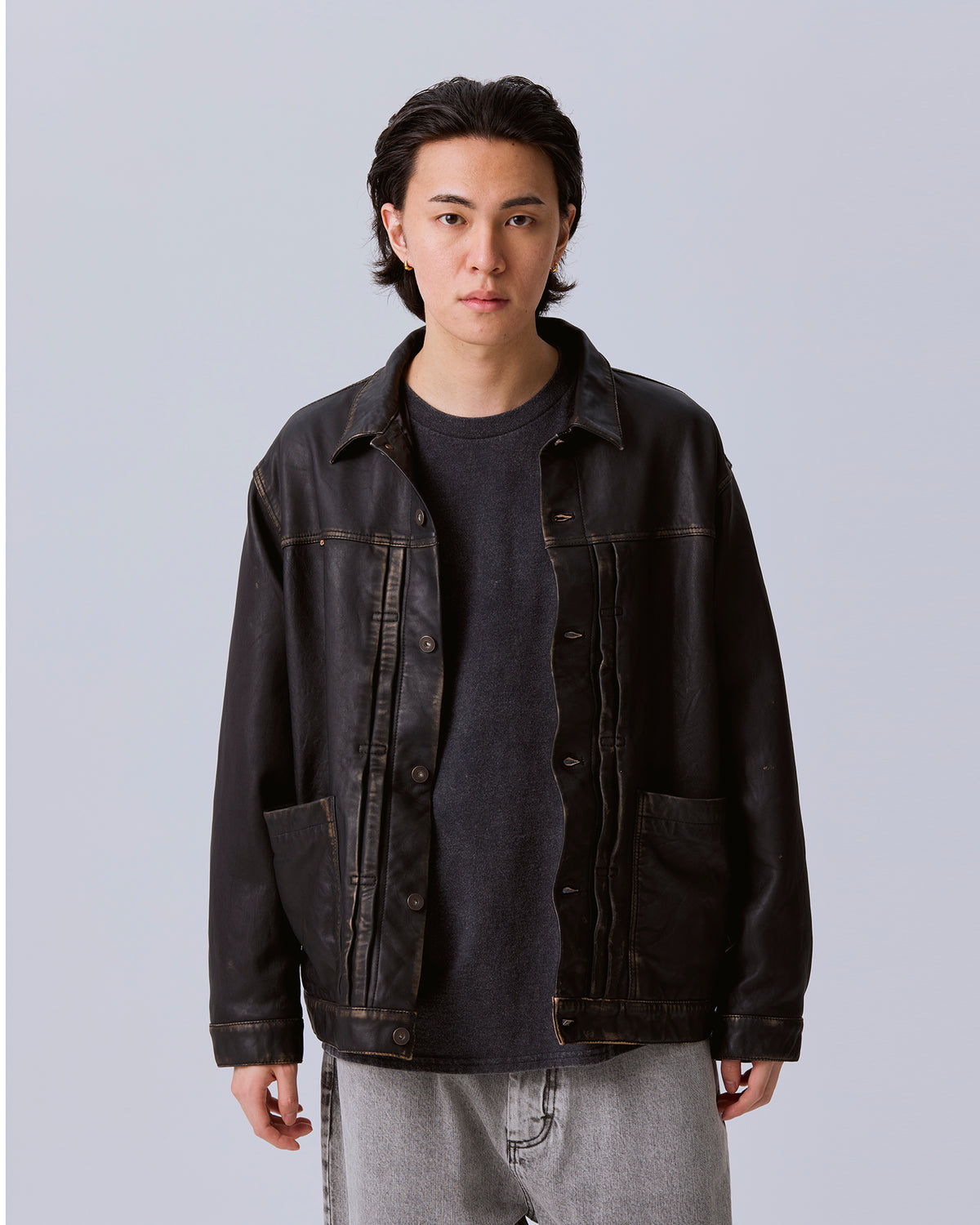 WASHED LEATHER JACKET