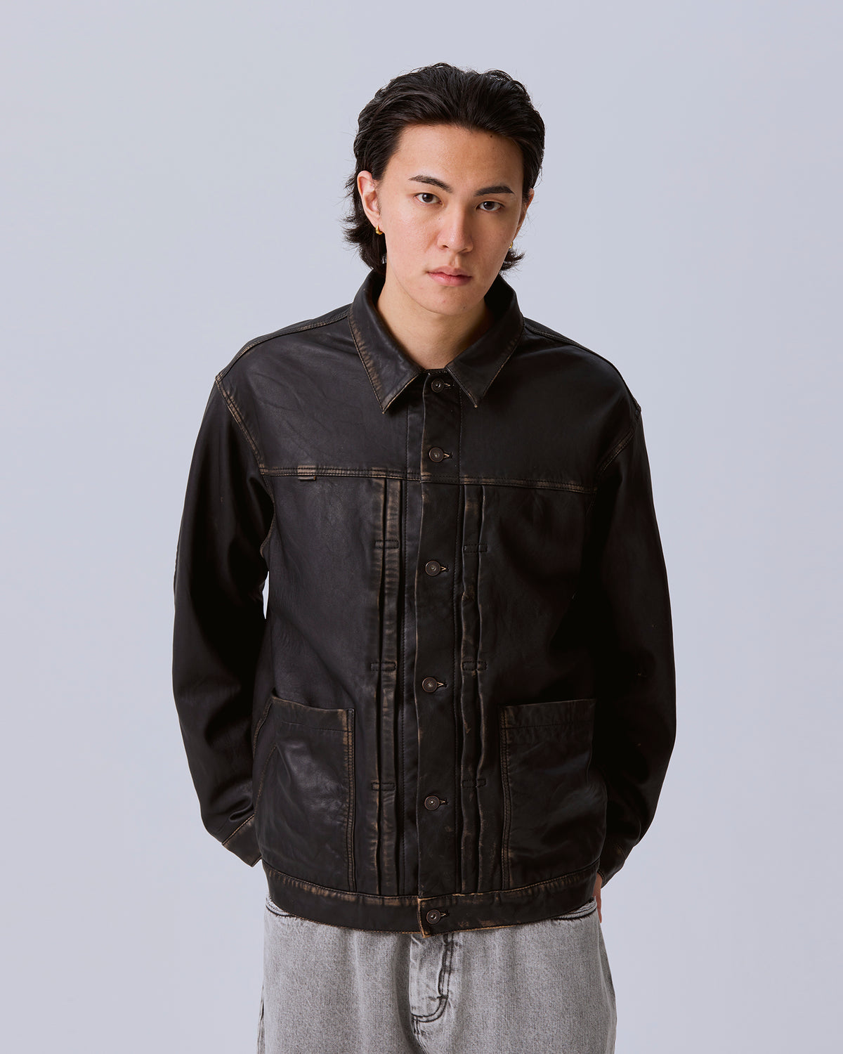 WASHED LEATHER JACKET