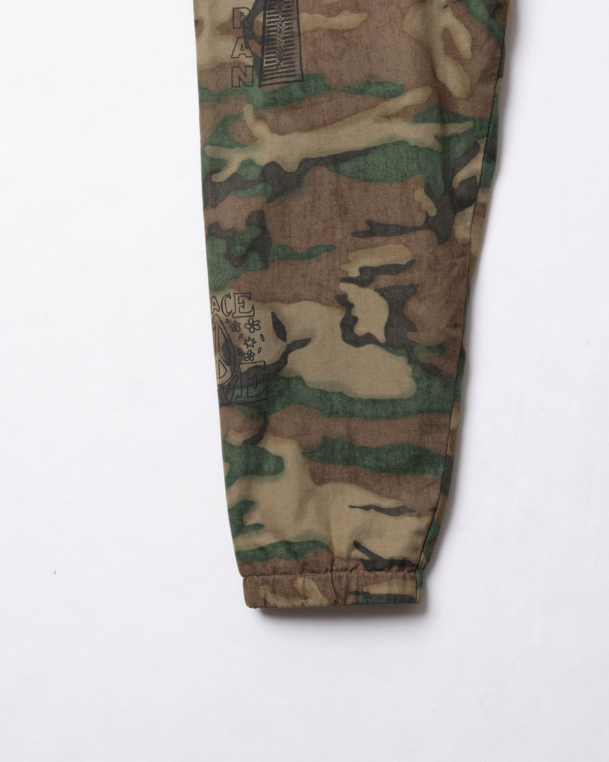HANDWRITING CAMO COACH JACKET
