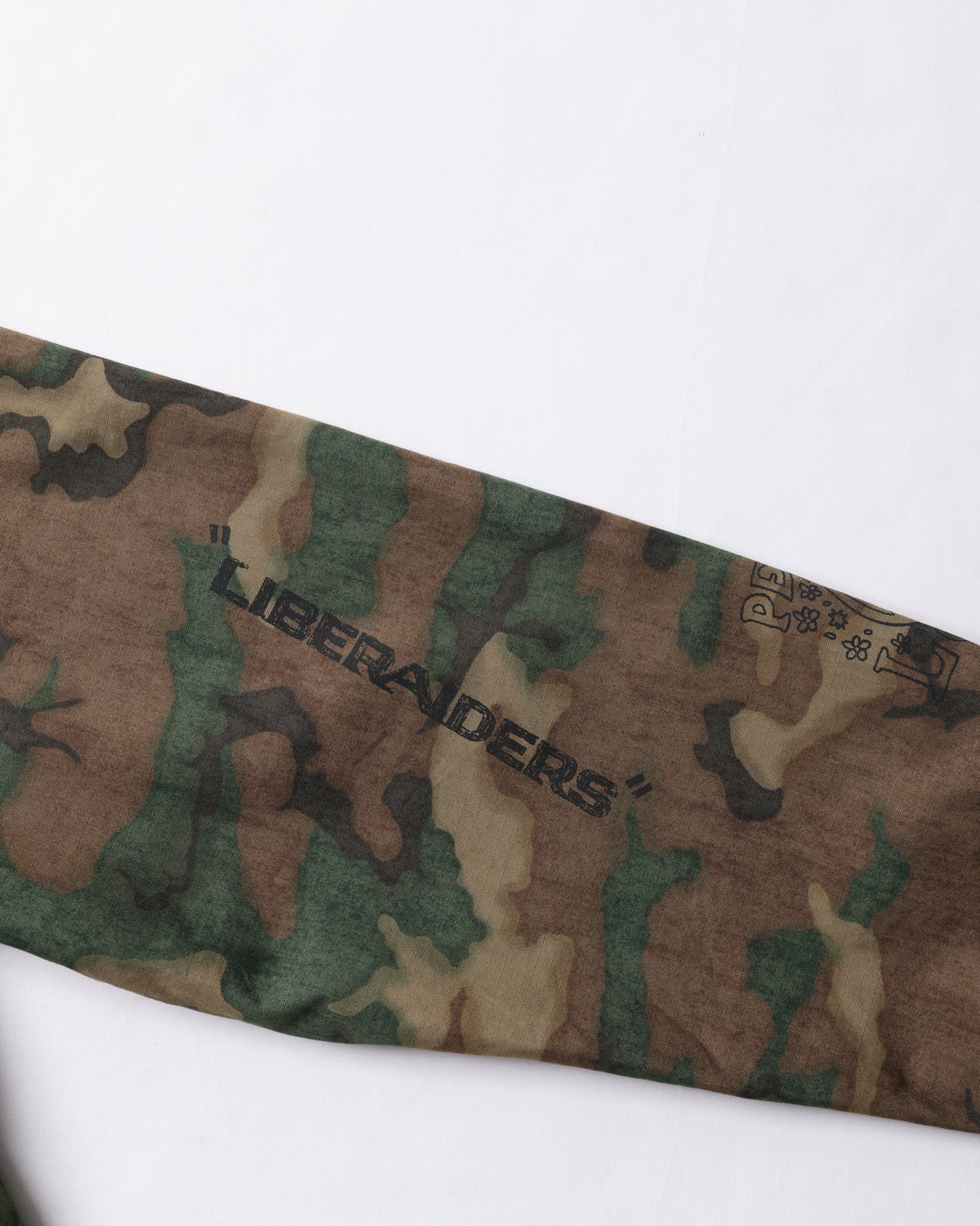 HANDWRITING CAMO COACH JACKET