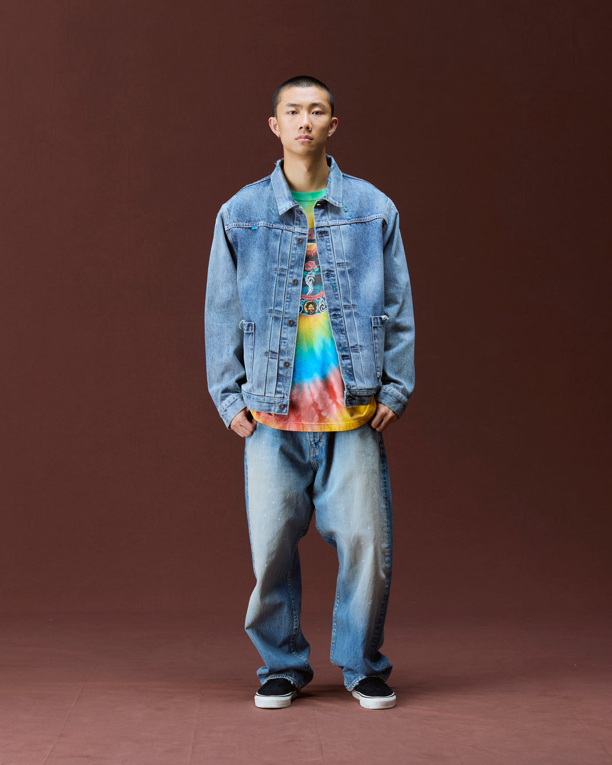 DAMAGED DENIM TRUCKER JACKET