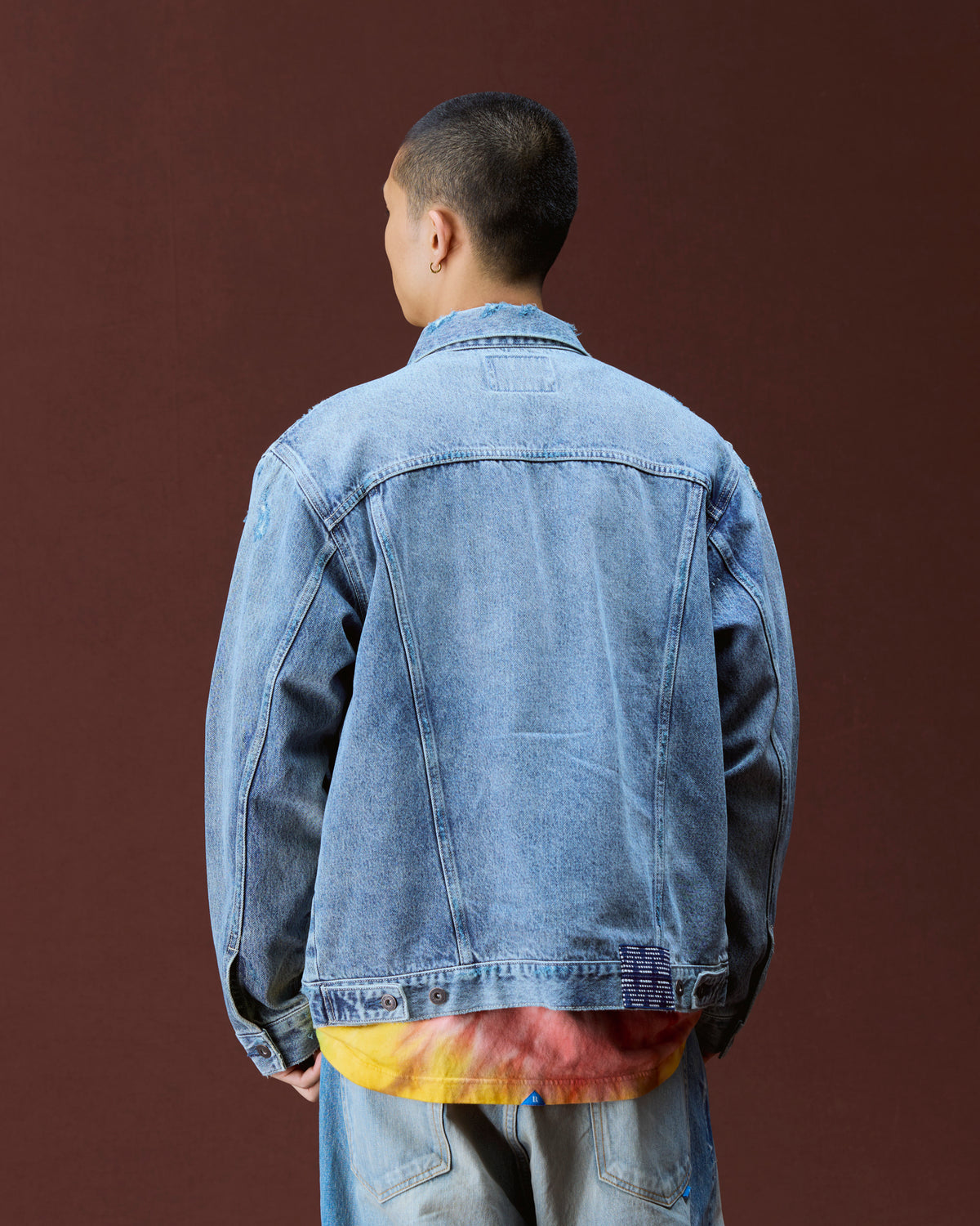 DAMAGED DENIM TRUCKER JACKET