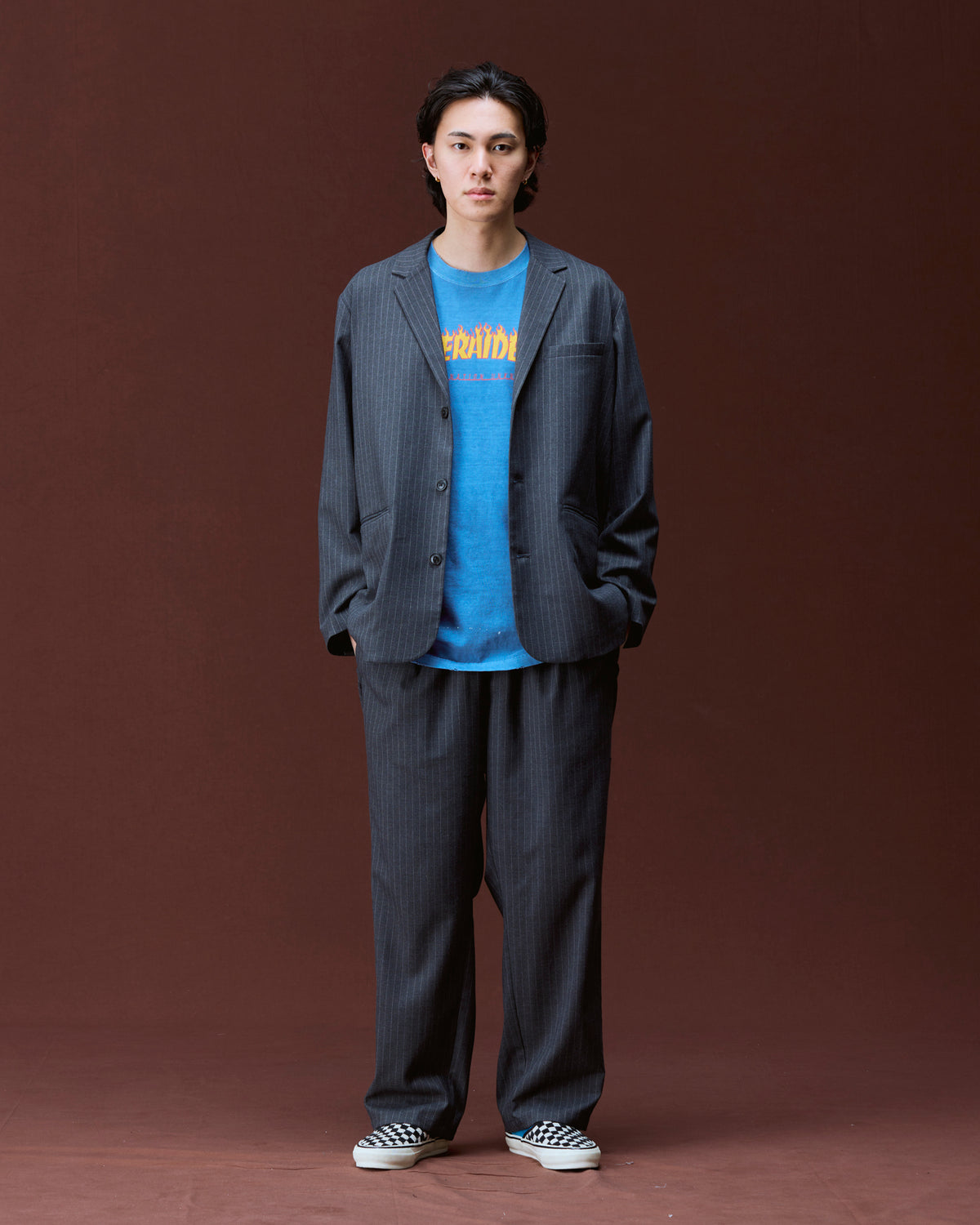 LOOSE FIT 3-BUTTON JACKET