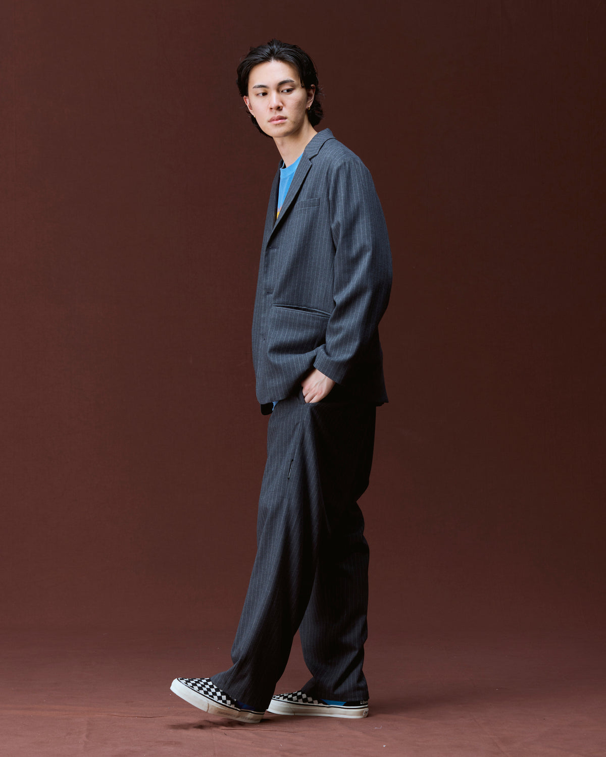 LOOSE FIT 3-BUTTON JACKET