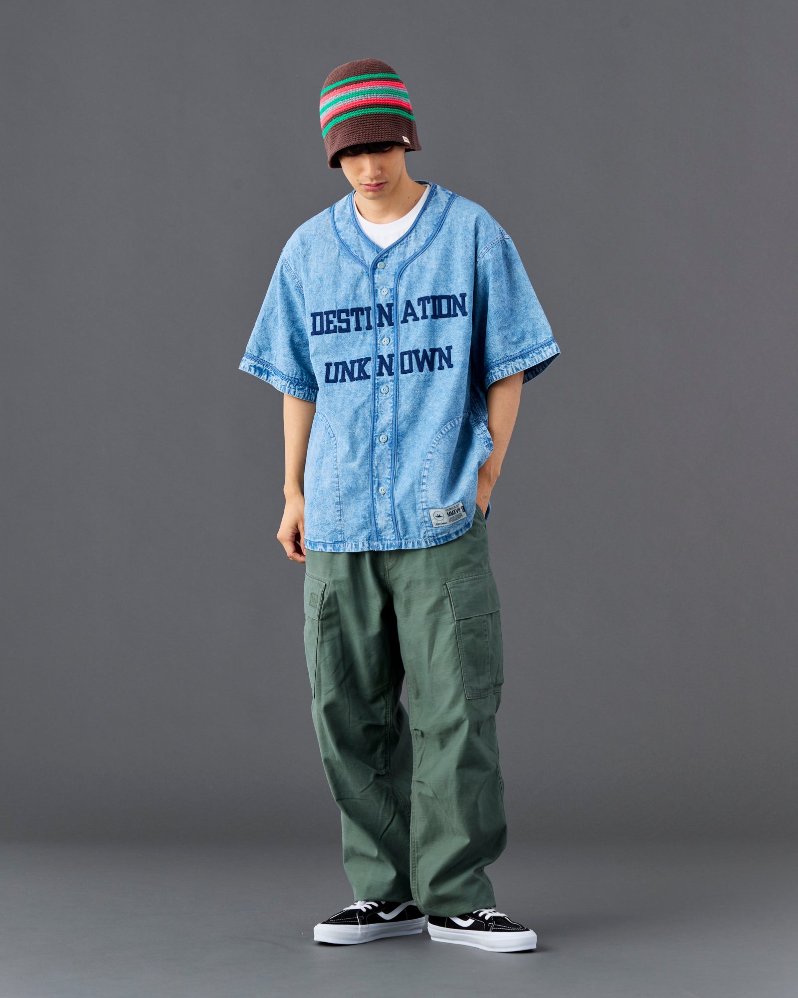 CHAMBRAY BASEBALL SHIRT