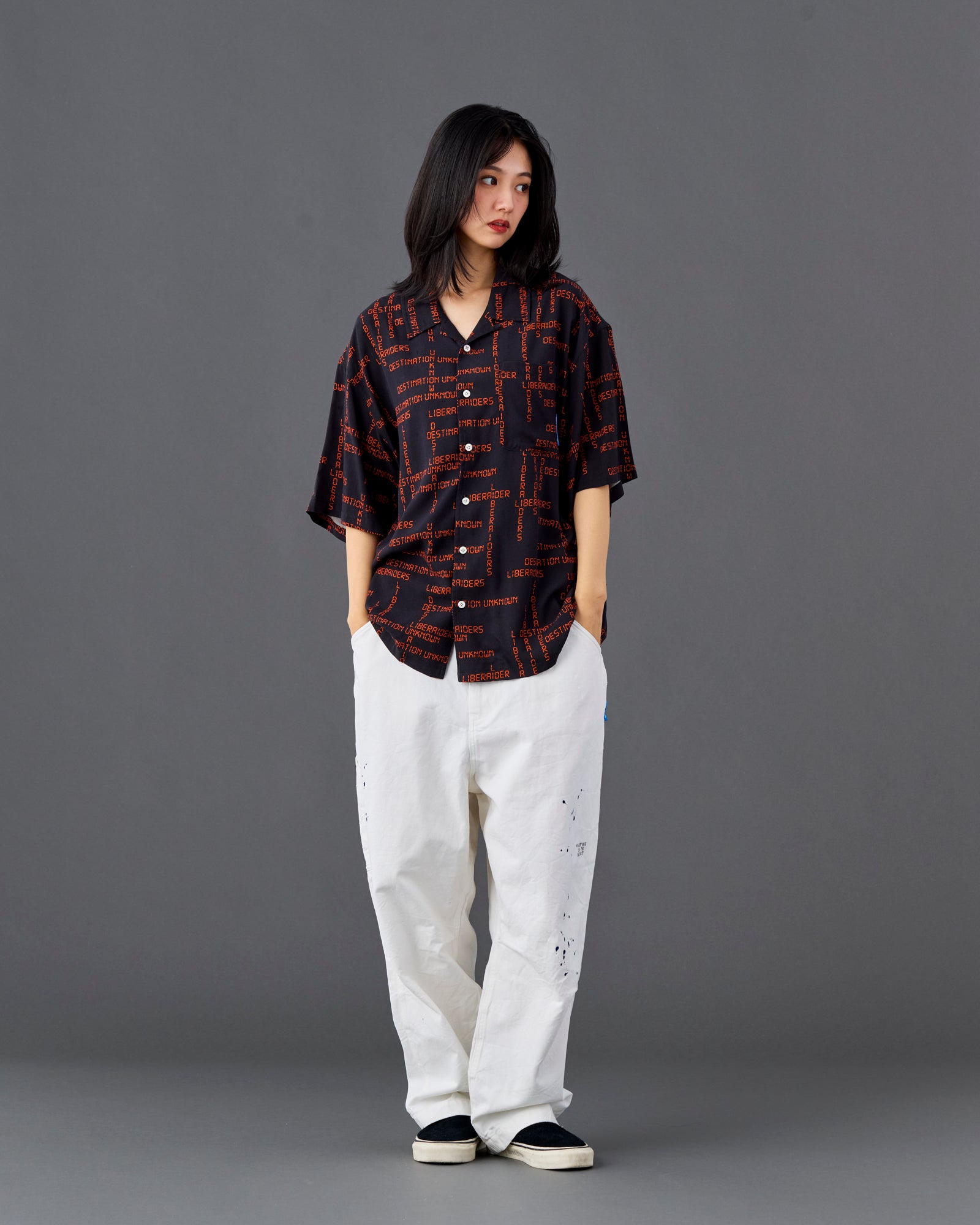 DIGITAL LOGO RAYON S/S SHIRT
